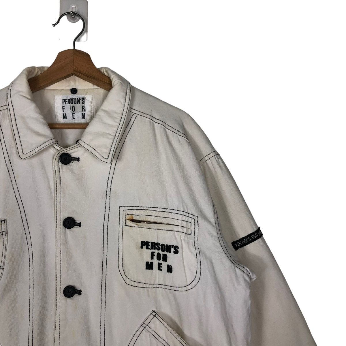Issey Miyake 🔥90’s VINTAGE BOMBER JACKET PERSON FOR MEN JAPAN BIG LOGO Size US M / EU 48-50 / 2 - 6 Thumbnail