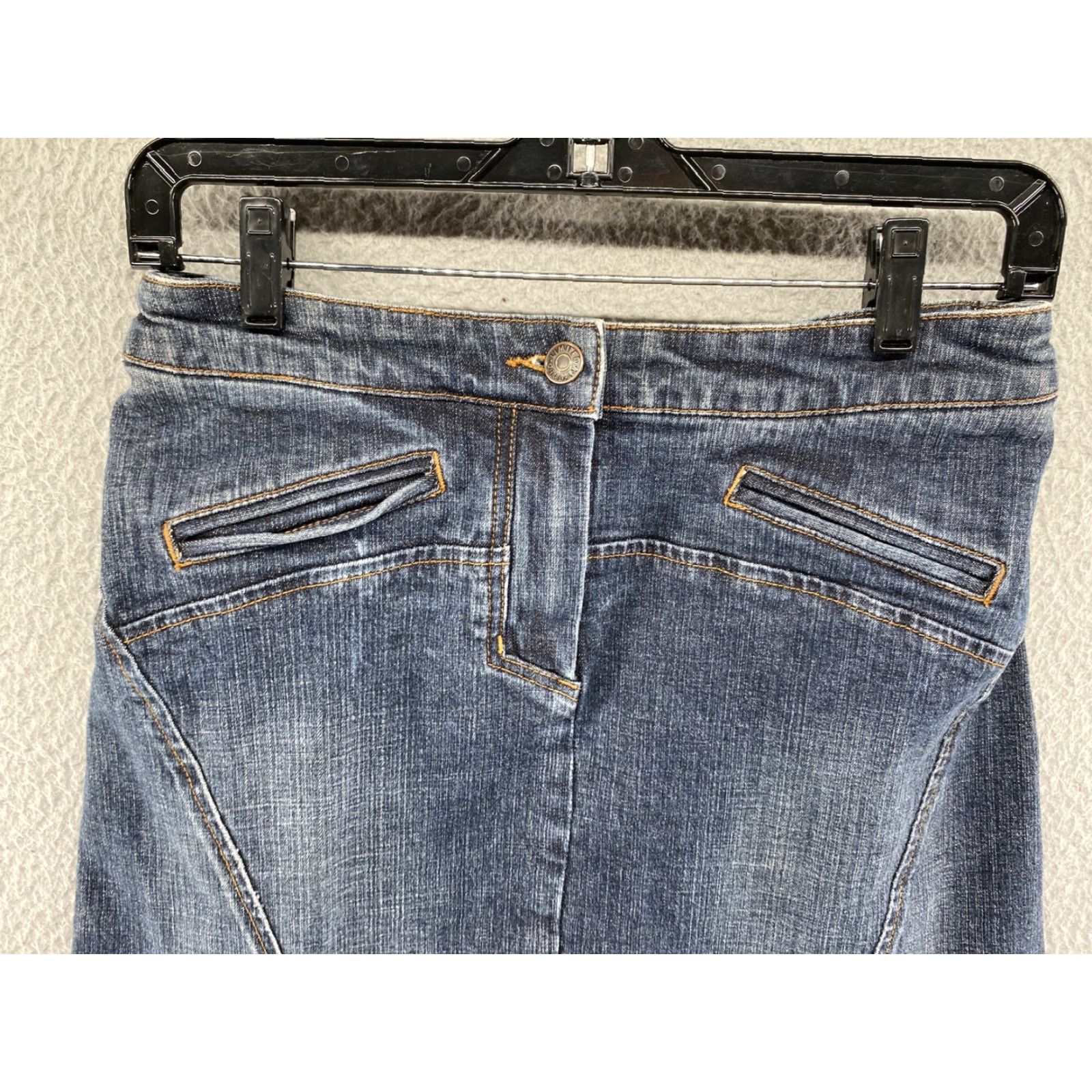 Vintage VINTAGE The Limited Stretch Women's Heavy Denim Skirt in Size 4 Dark Wash Stretch Size 27" / US 4 / IT 40 - 2 Thumbnail
