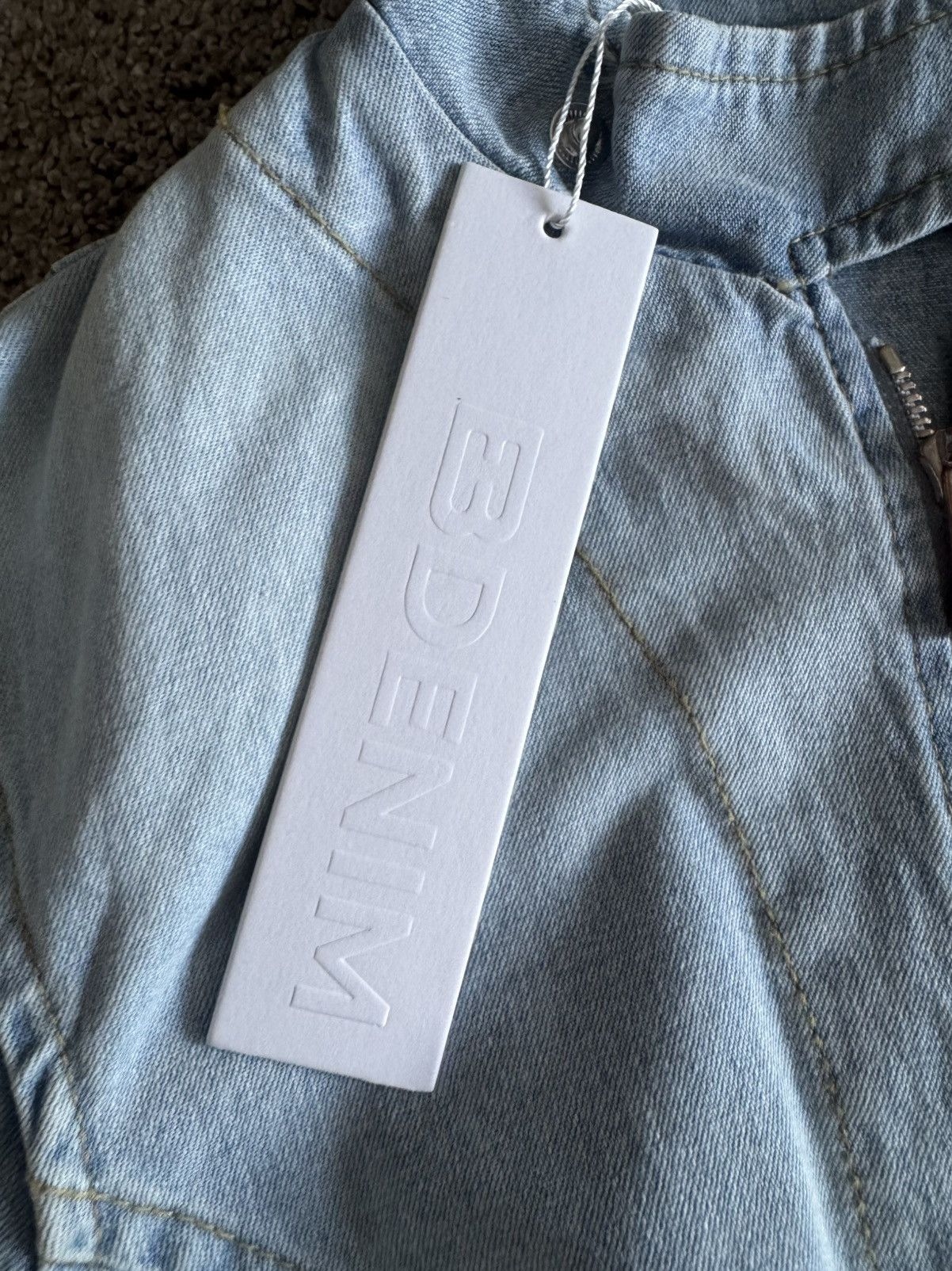EB Denim EB Denim St. Crotix Asymmetric Corset Denim Jacket Size XS Size XS / US 0-2 / IT 36-38 - 5 Thumbnail