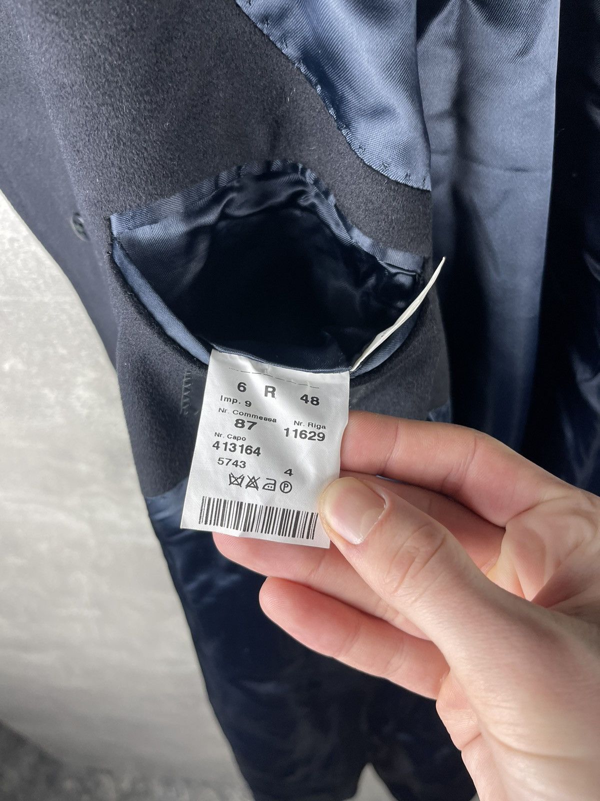 Tombolini Tombolini ing Loro Piana Wool Belted Overcoat Black Size US L / EU 52-54 / 3 - 13 Thumbnail