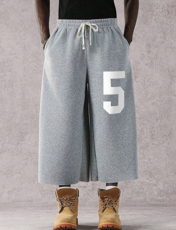 Other Gray Cropped Wide-Leg Sweatpants Size US 31 - 1 Thumbnail