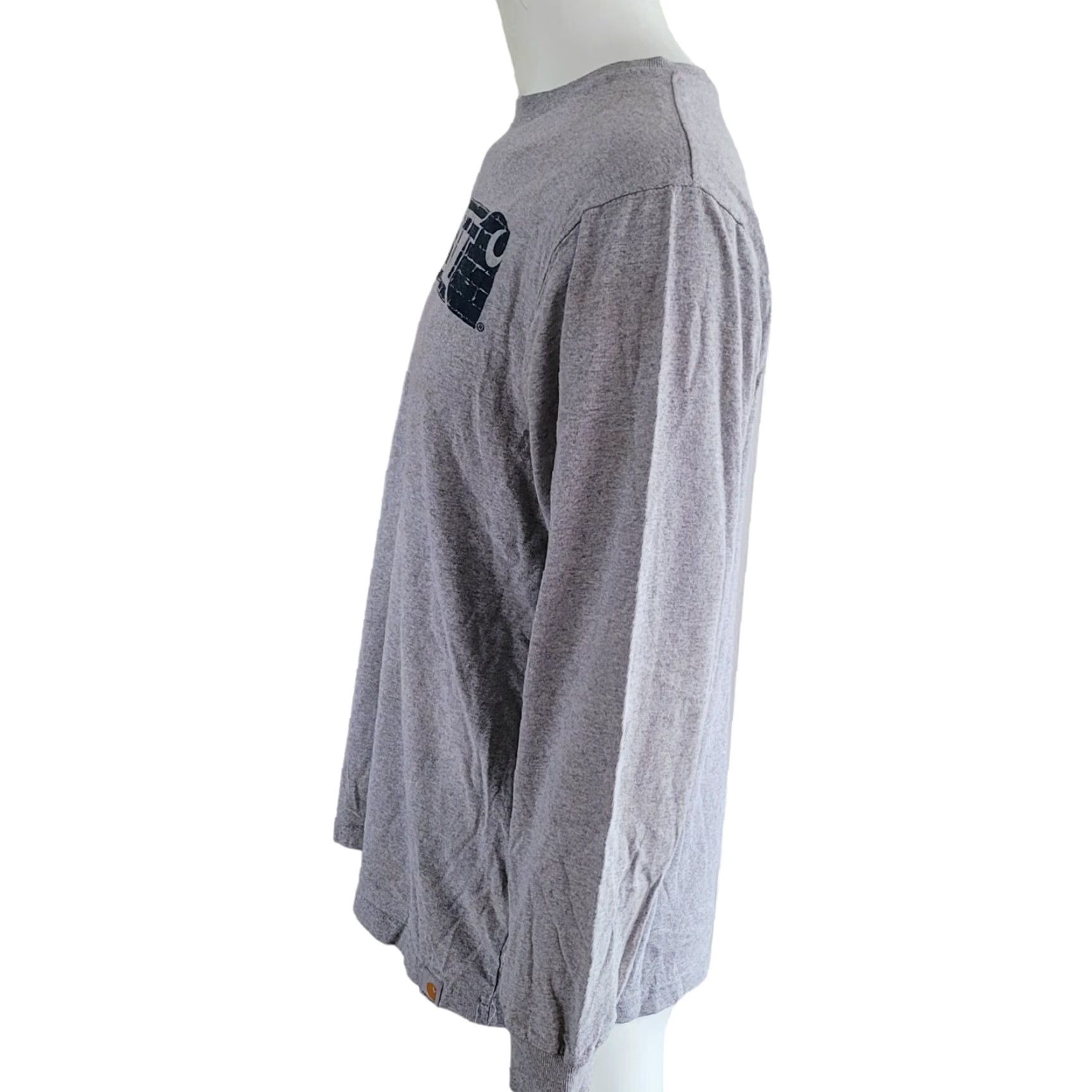 Carhartt VINTAGE Carhartt T-Shirt Main Selling Point Grey Long Sleeve M Regular Men's Shirt Crew Neck N/A Size US M / EU 48-50 / 2 - 3 Thumbnail