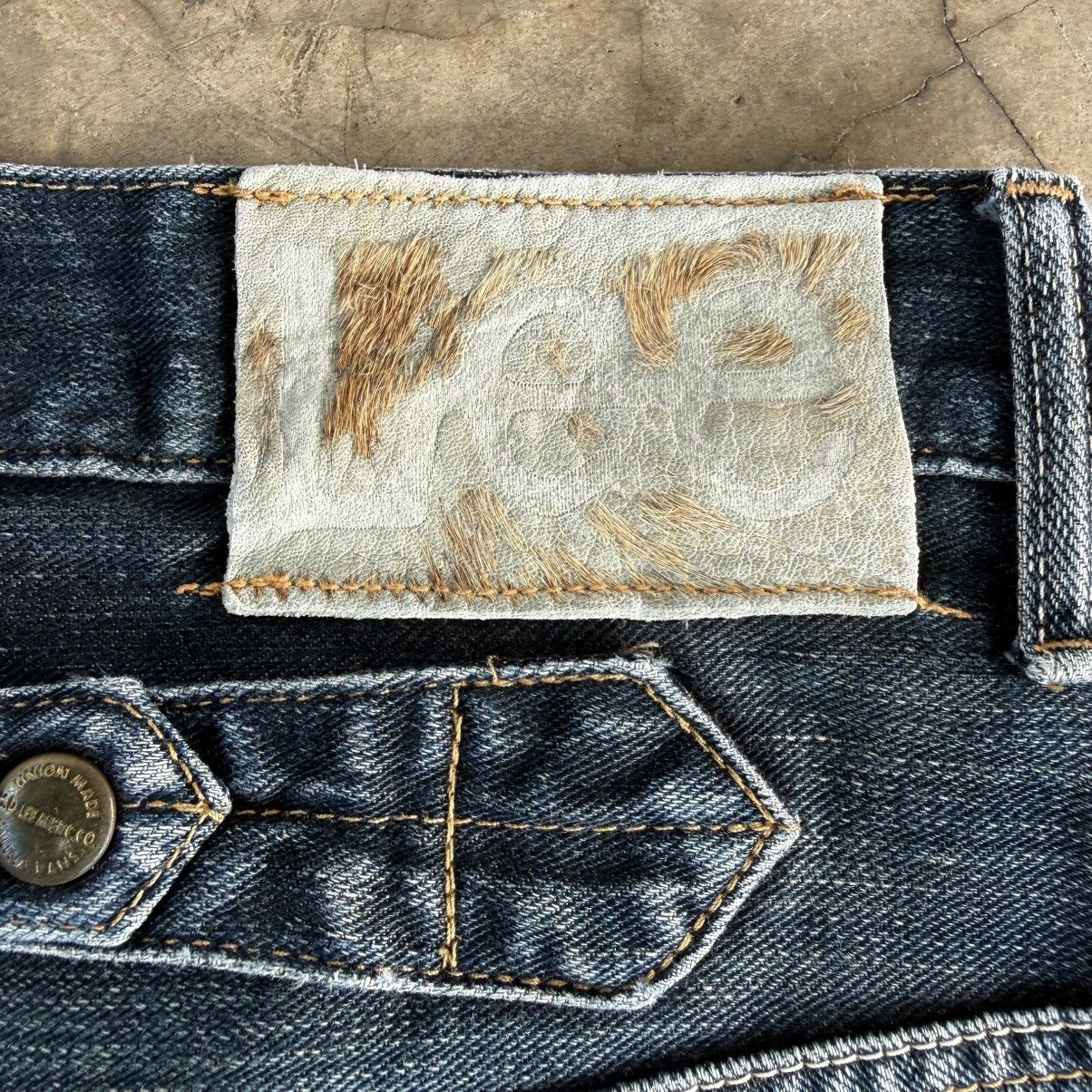 Lee W32x31.5 Vintage Lee Cowboy Twist Leg Ripped Denim Jean Pant Size US 32 / EU 48 - 14 Thumbnail