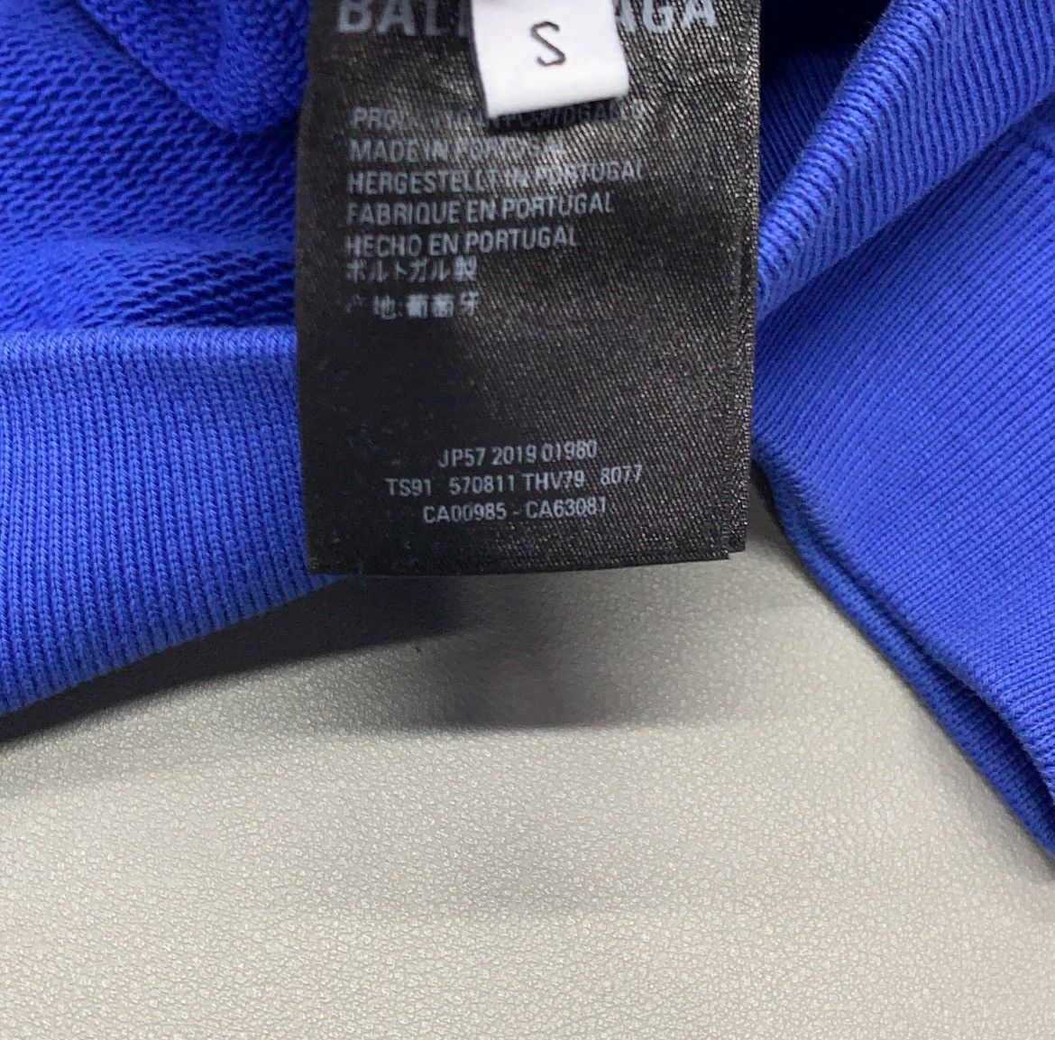 Balenciaga Balenciaga blue spell out hoodie Size US S / EU 44-46 / 1 - 4 Thumbnail