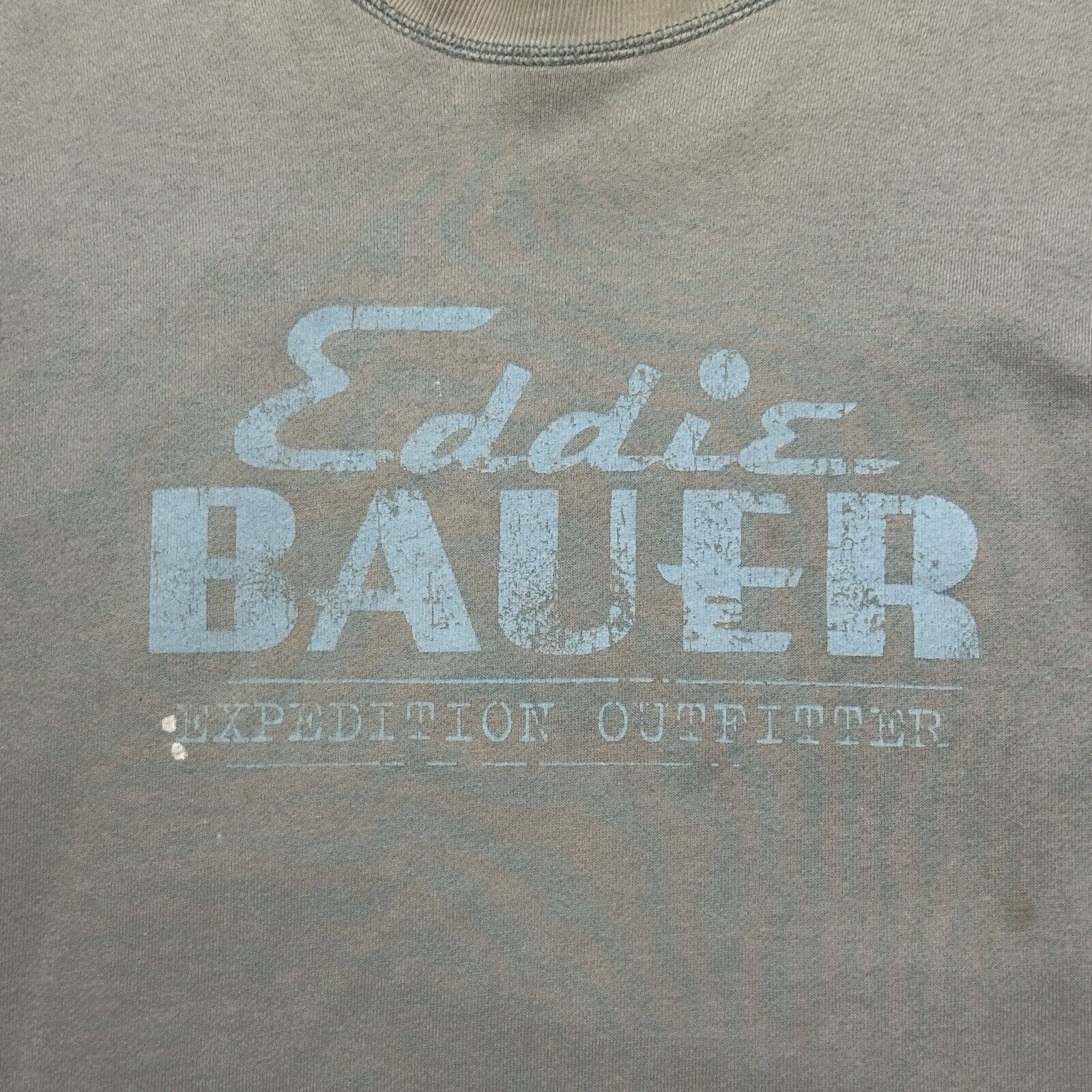 Vintage Vintage Eddie Bauer Men's Distressed Sweatshirt Large Gray Size US L / EU 52-54 / 3 - 5 Thumbnail