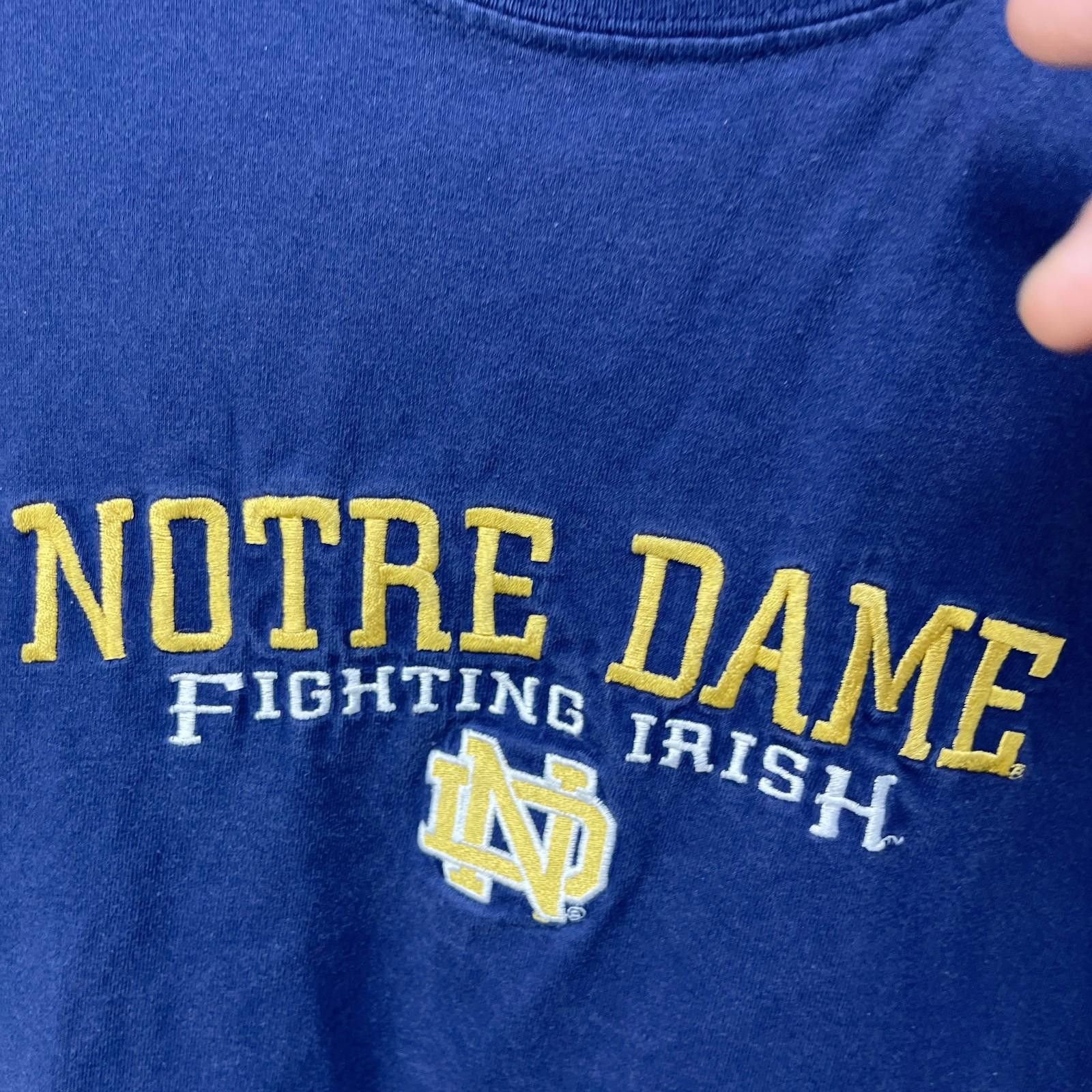 Other Vintage 90s Notre Dame Fighting Irish Faded T-Shirt Large Size ONE SIZE - 3 Thumbnail