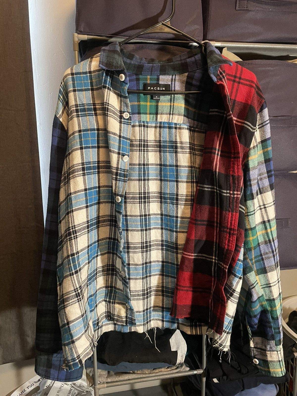 Pacsun Pacsun Multicolored Cropped Flannel Size US M / EU 48-50 / 2 - 1 Thumbnail