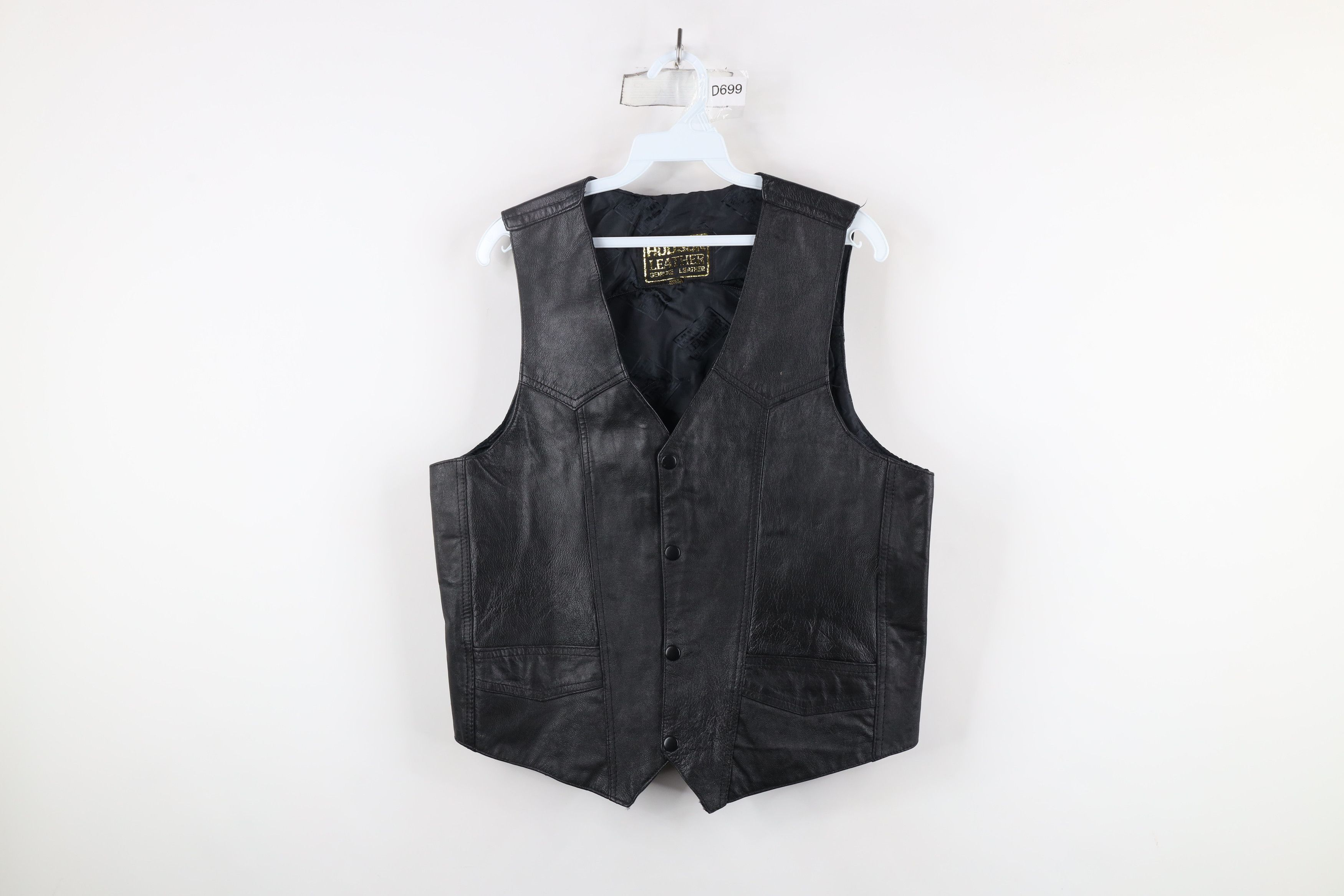 Vintage Vintage 90s Streetwear Leather Motorcycle Vest Jacket Size US M / EU 48-50 / 2 - 1 Thumbnail
