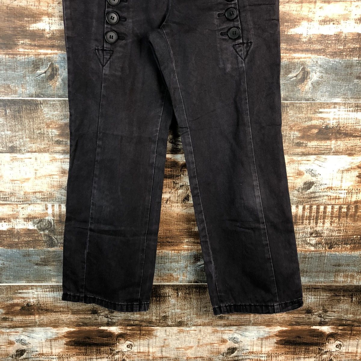 Japanese Brand × Vintage DL Homspun made in japan Dark Blue Casual Pants #C096 Size US 28 / EU 44 - 3 Thumbnail