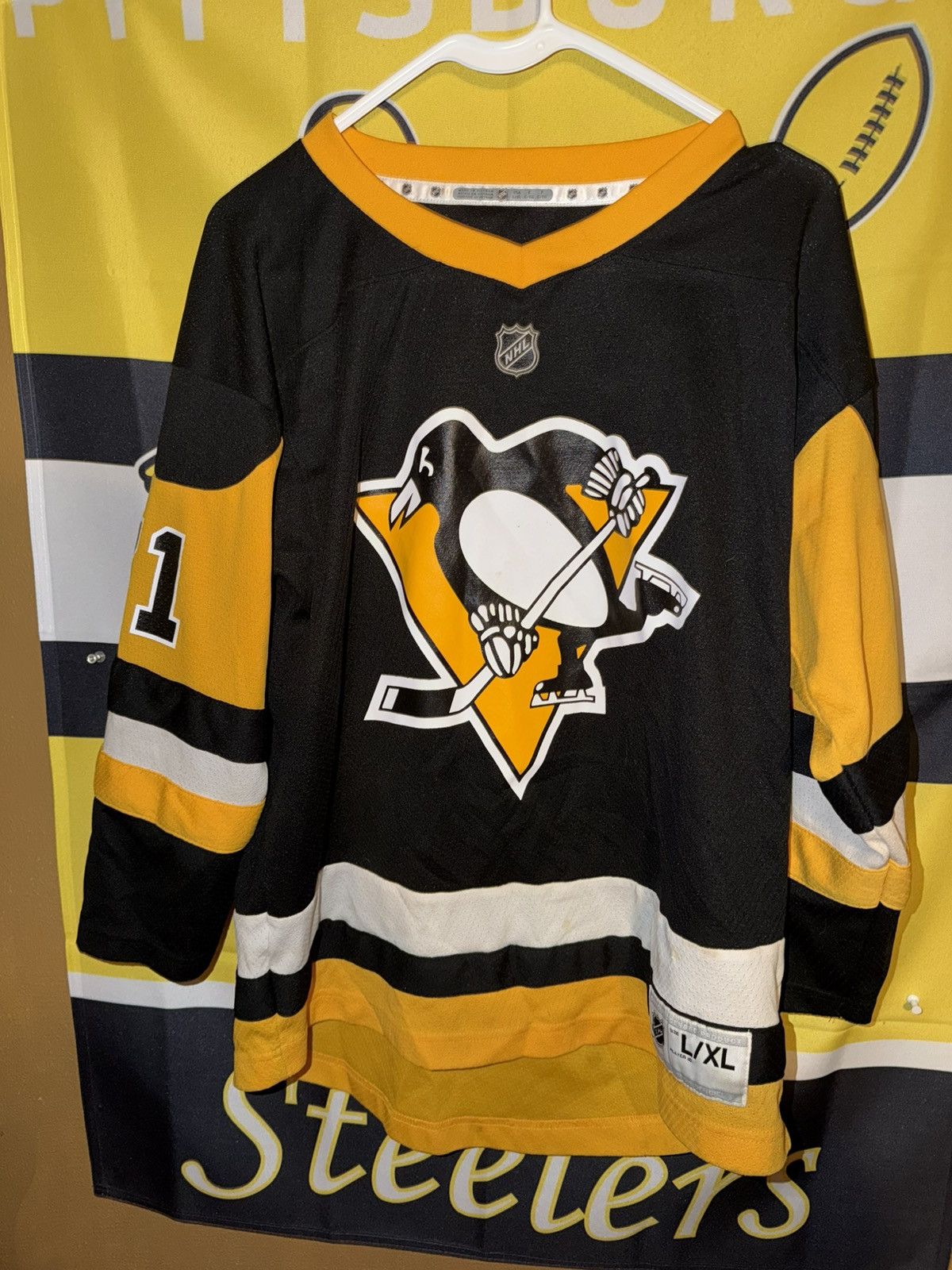 NHL NHL Hockey Pittsburgh Penguins Evgeni Malkin Jersey Youth Size US L / EU 52-54 / 3 - 1 Thumbnail