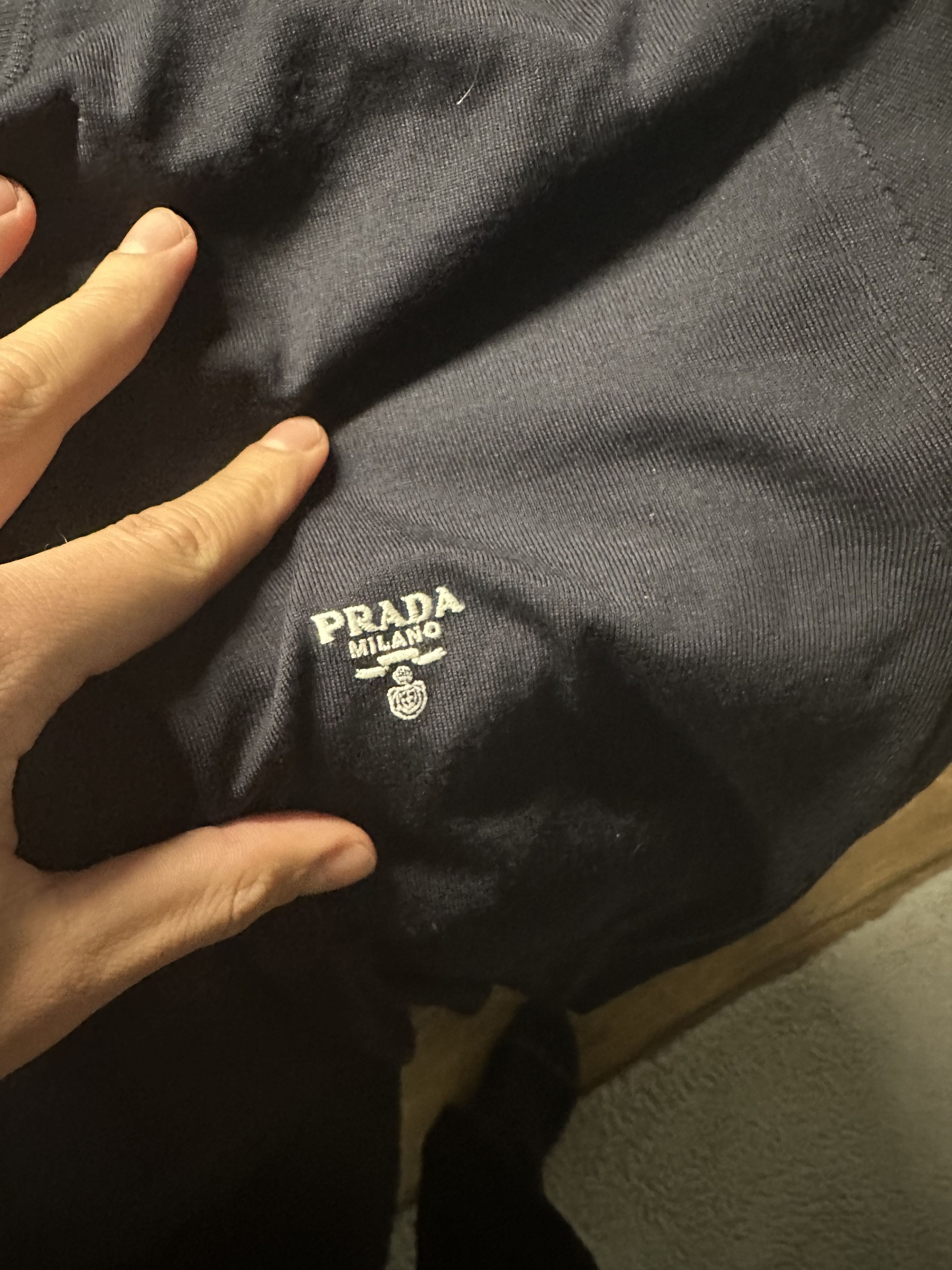Prada Midnight Blue Wool Sweater Size US M / EU 48-50 / 2 - 10 Thumbnail