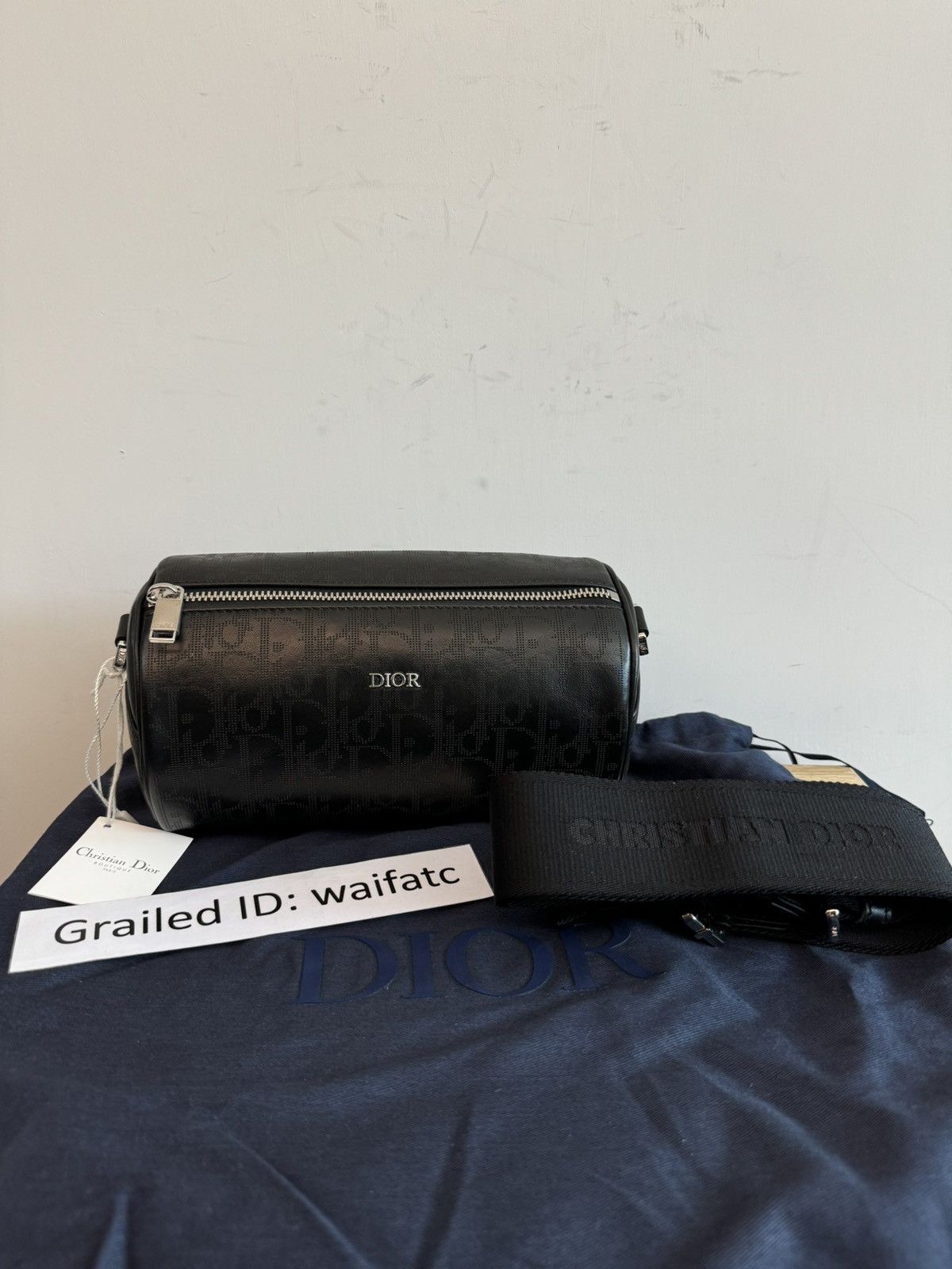 Dior Dior Homme Oblique Galaxy Leather Roller Messenger Bag | Grailed 