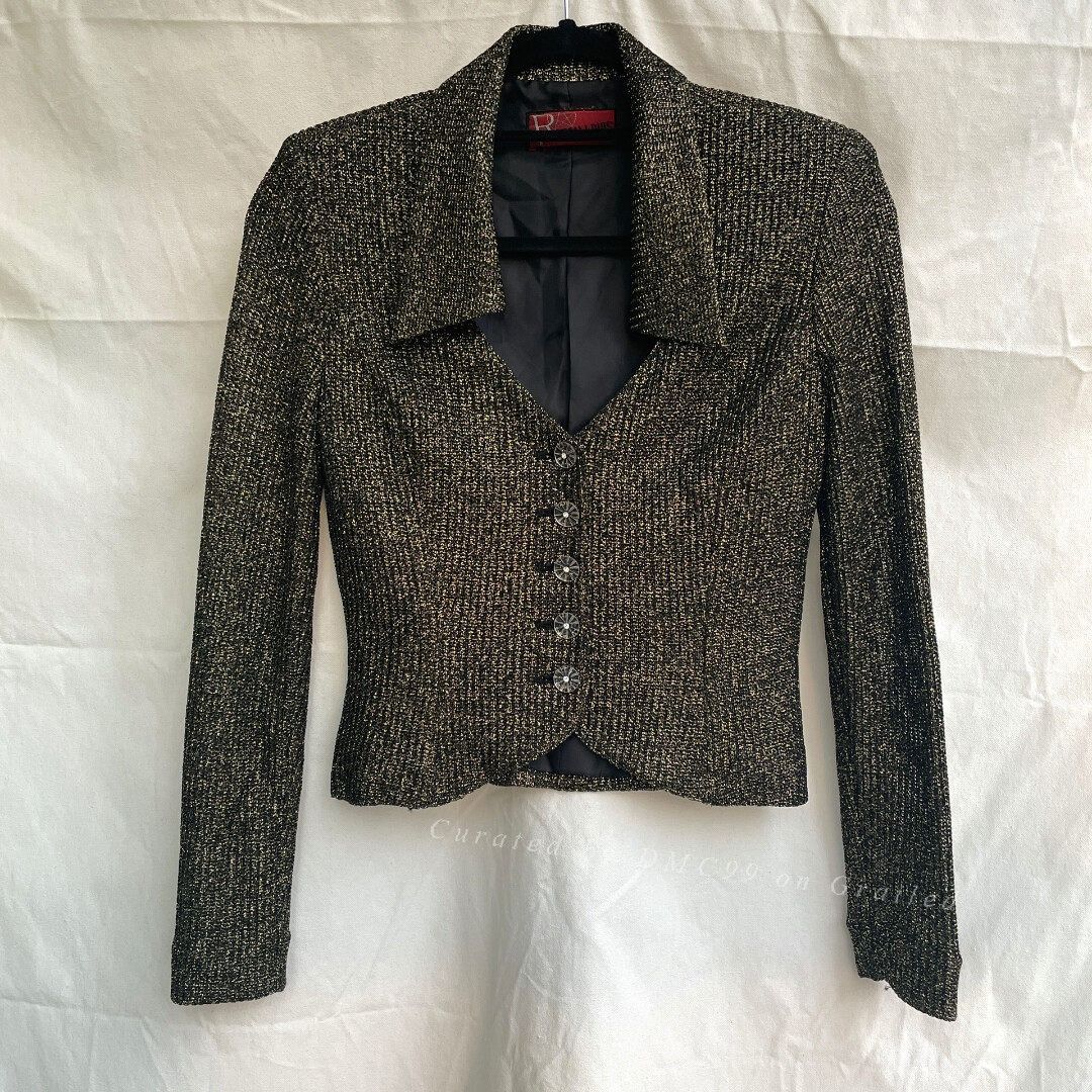 Jean Paul Gaultier Vintage 1980s Goth Corset Jacket Size S / US 4 / IT 40 - 1 Thumbnail