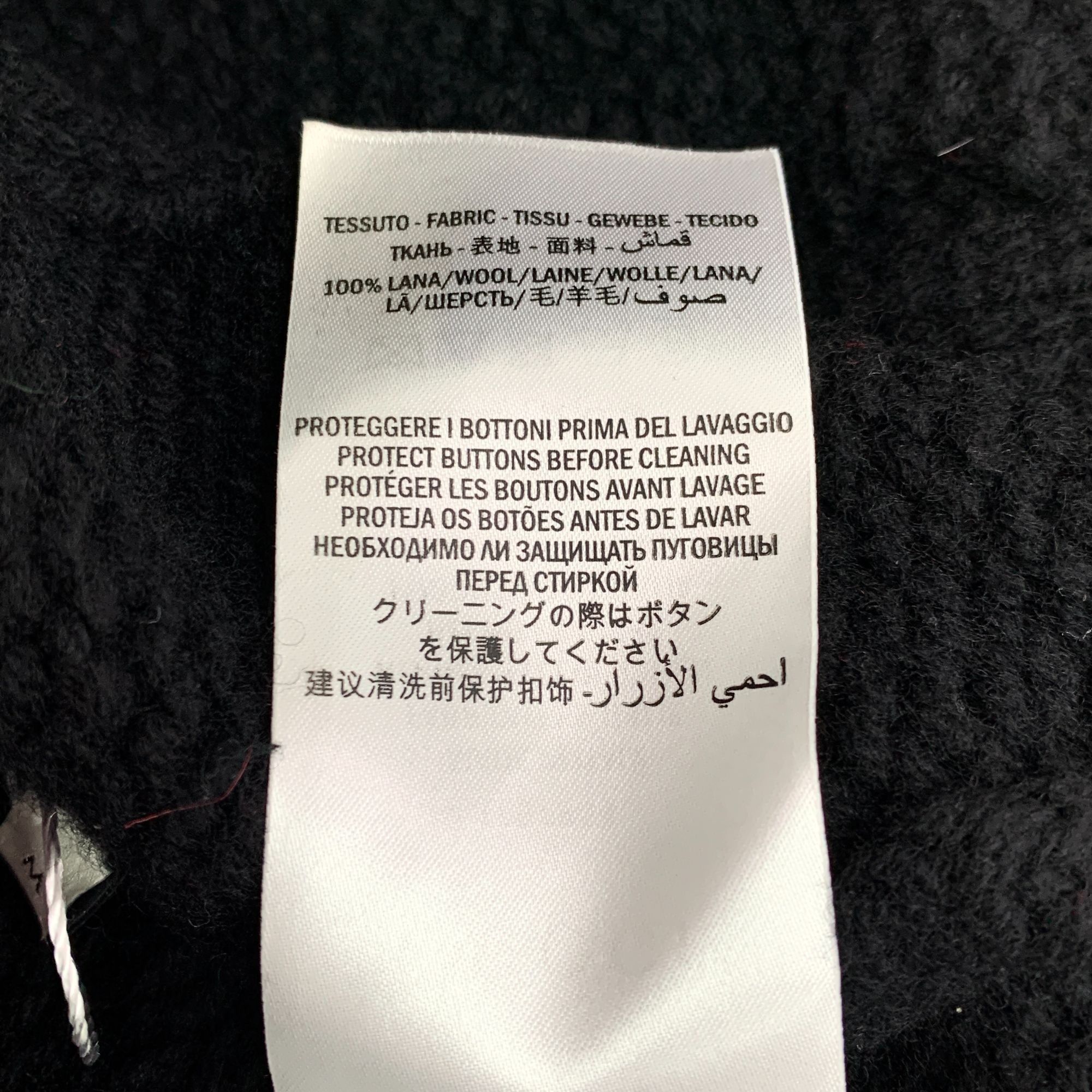 Gucci Gucci Black Wool Striped V-Neck Long-Sleeve Knitted Cardigan Size M / US 6-8 / IT 42-44 - 3 Thumbnail