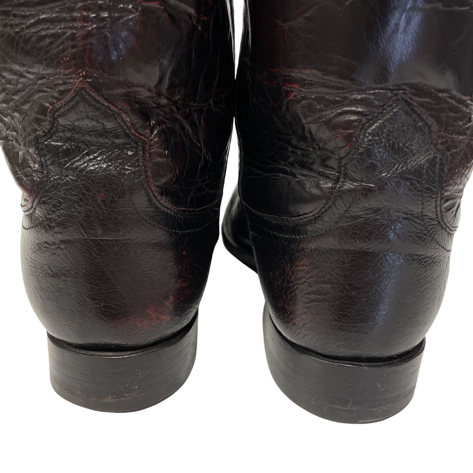 Lucchese Lucchese 2000 Cowboy Western SMOOTH OSTRICH Roper Boots Size US 8.5 / EU 41-42 - 8 Thumbnail
