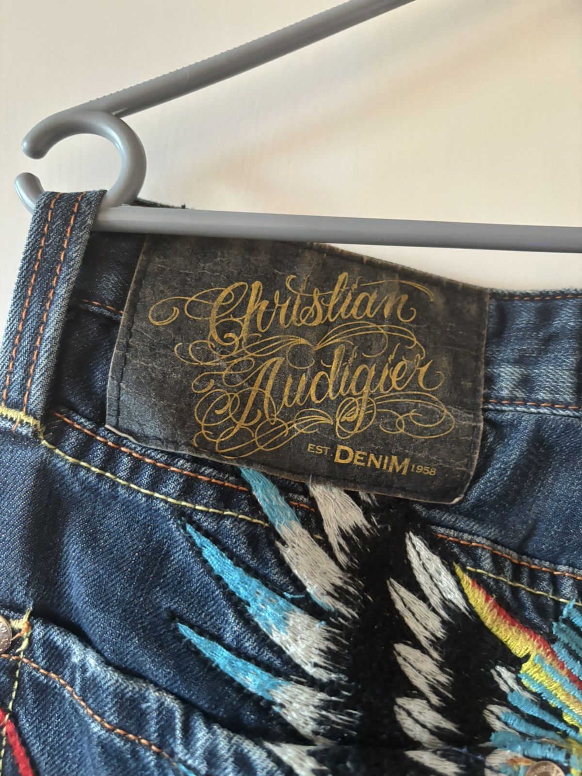 Christian Audigier × Ed Hardy Ed hardy christian audigier baggy jeans pants Size US 31 - 3 Thumbnail