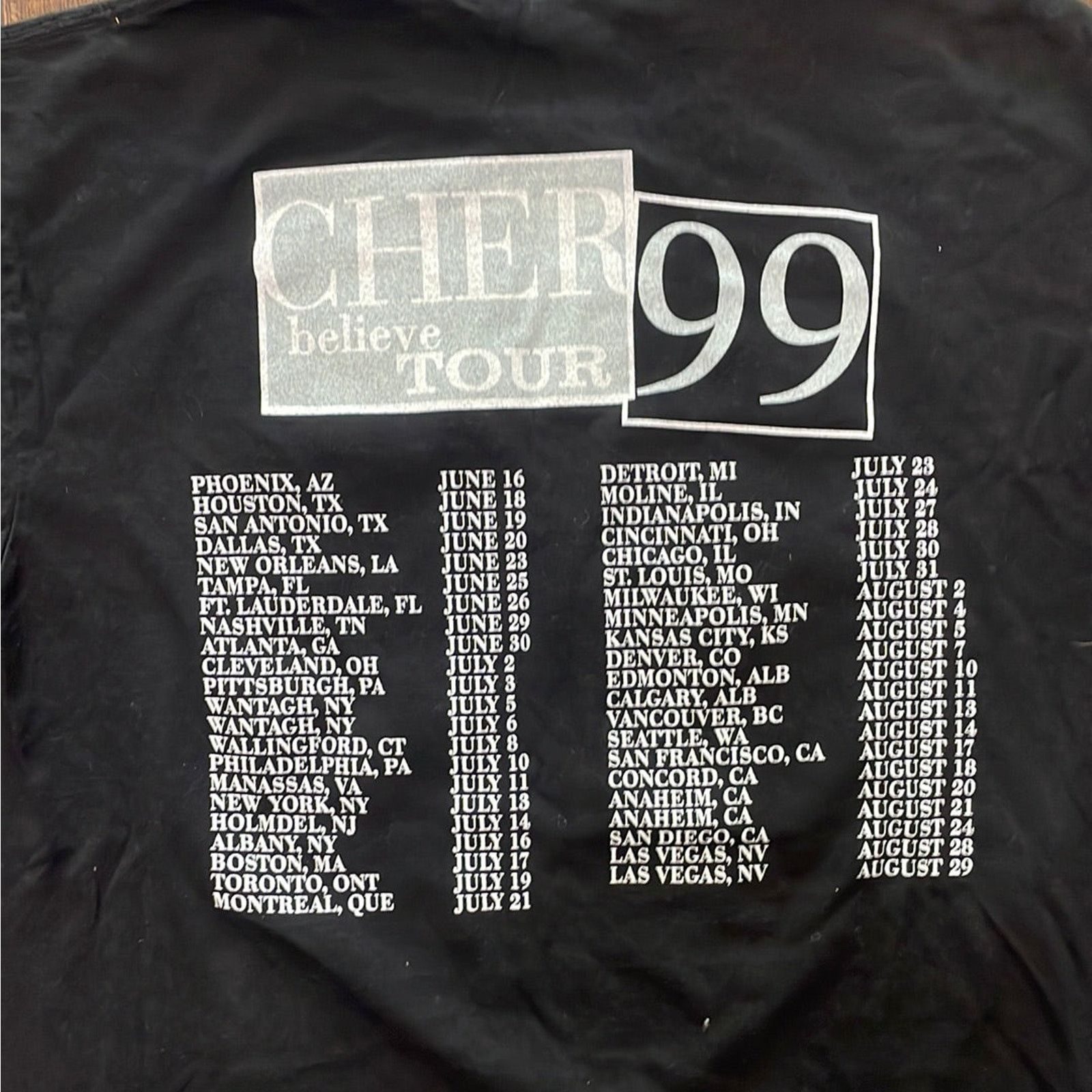 Giant Vintage 1999 Cher Believe Tour Giant T-shirt Large Size US L / EU 52-54 / 3 - 5 Thumbnail
