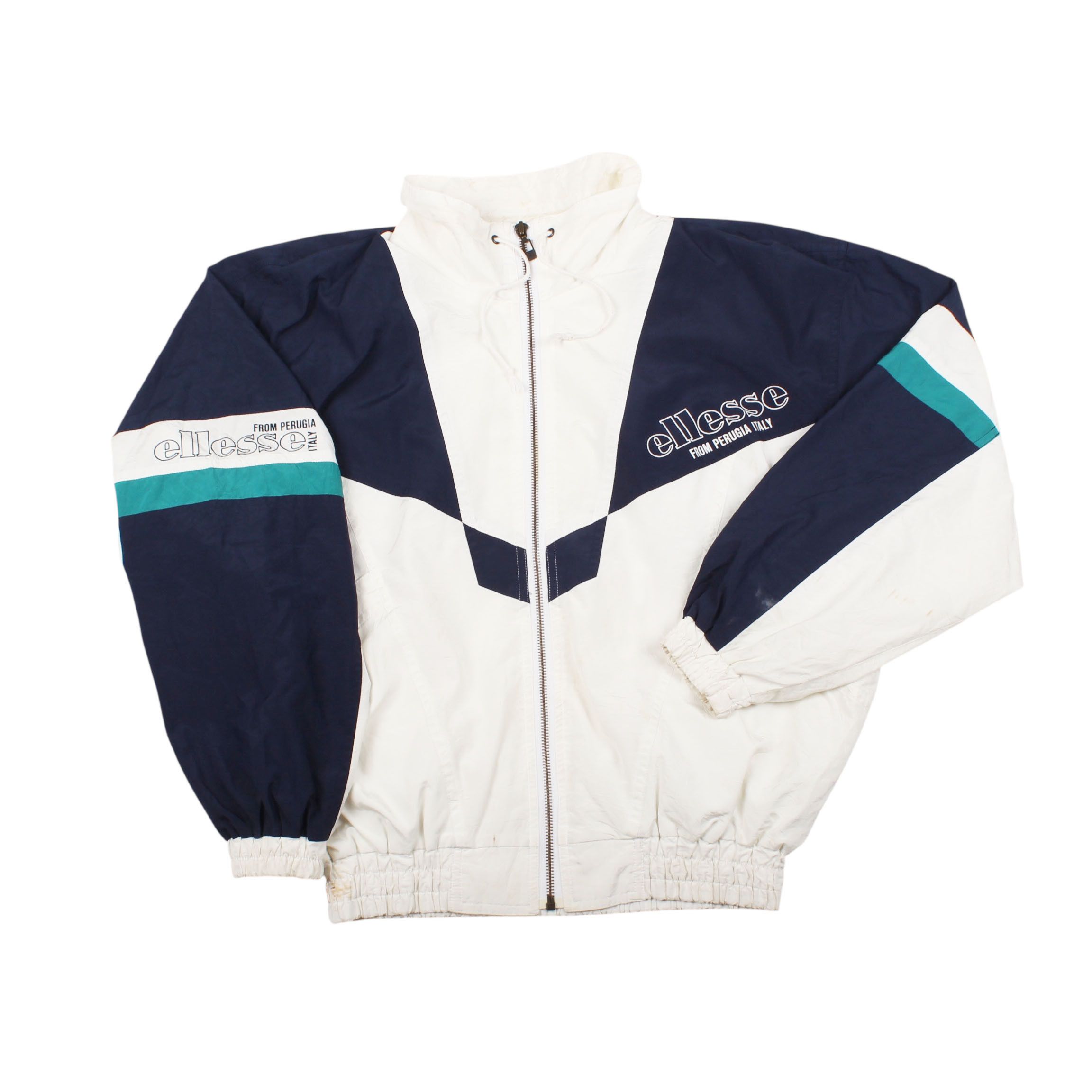 Ellesse Ellesse Windbreaker Jacket Navy White Logo 90s Y2K Size US M / EU 48-50 / 2 - 1 Thumbnail