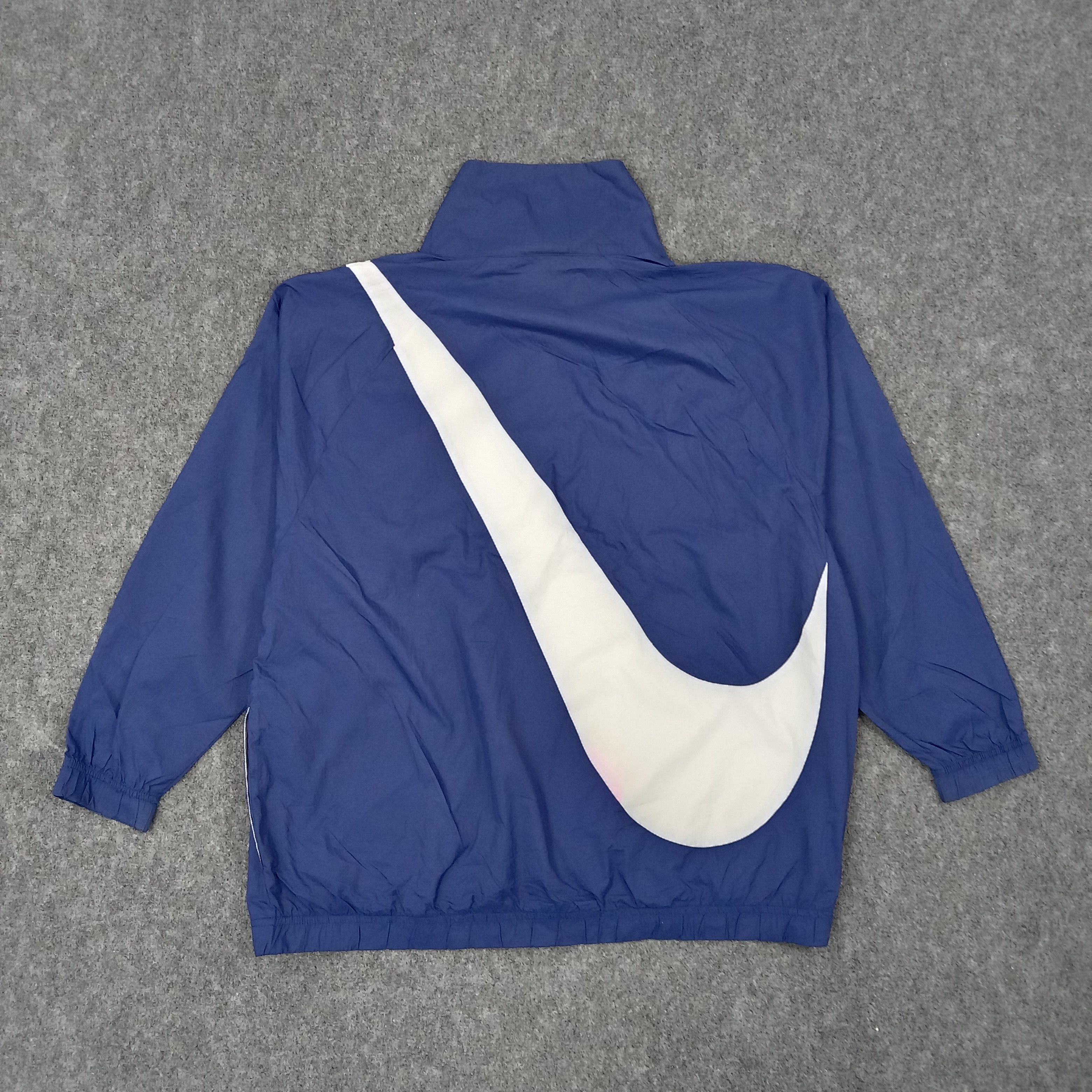 Nike × Vintage Nike American Sports Style Big Swoosh Jacket C229N22 Size US XL / EU 56 / 4 - 1 Thumbnail