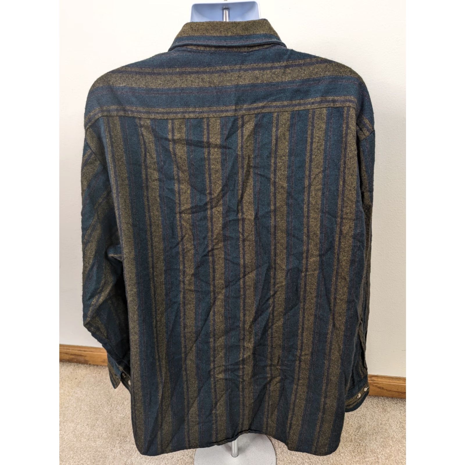 Vintage VINTAGE Northwest Territory Flannel Shirt Mens 2XL Green Striped Button Up T5F Size US XXL / EU 58 / 5 - 3 Thumbnail
