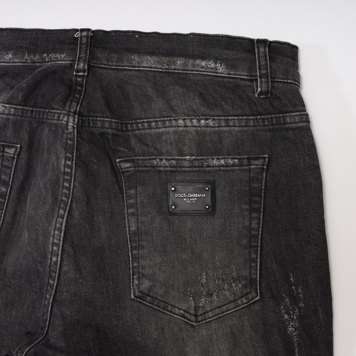 Dolce & Gabbana Dolce Gabbana Slim Grey Denim Jeans Distressed Size US 34 / EU 50 - 14 Thumbnail