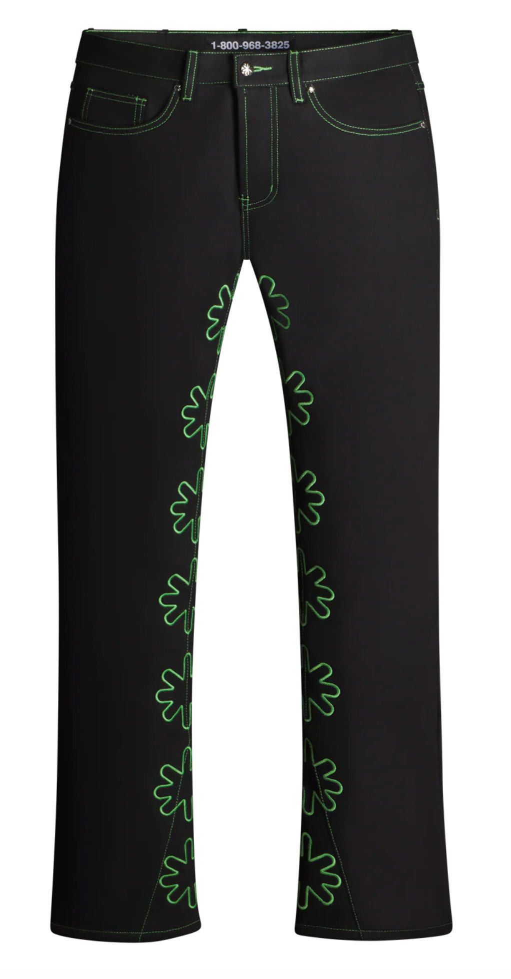 LOSTSHDWS Lost Shdws Green Outline Denim Size US 38 / EU 54 - 1 Preview