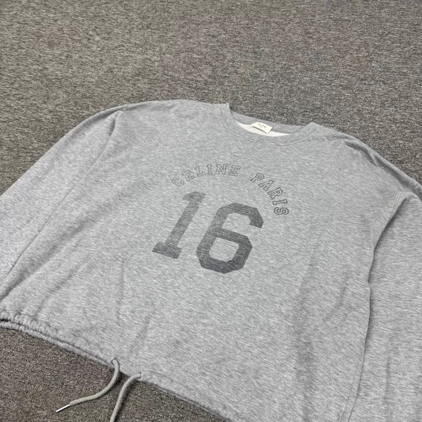 Celine Celine 16-Print Gray Short String Hoodie L Mint Size US L / EU 52-54 / 3 - 4 Thumbnail