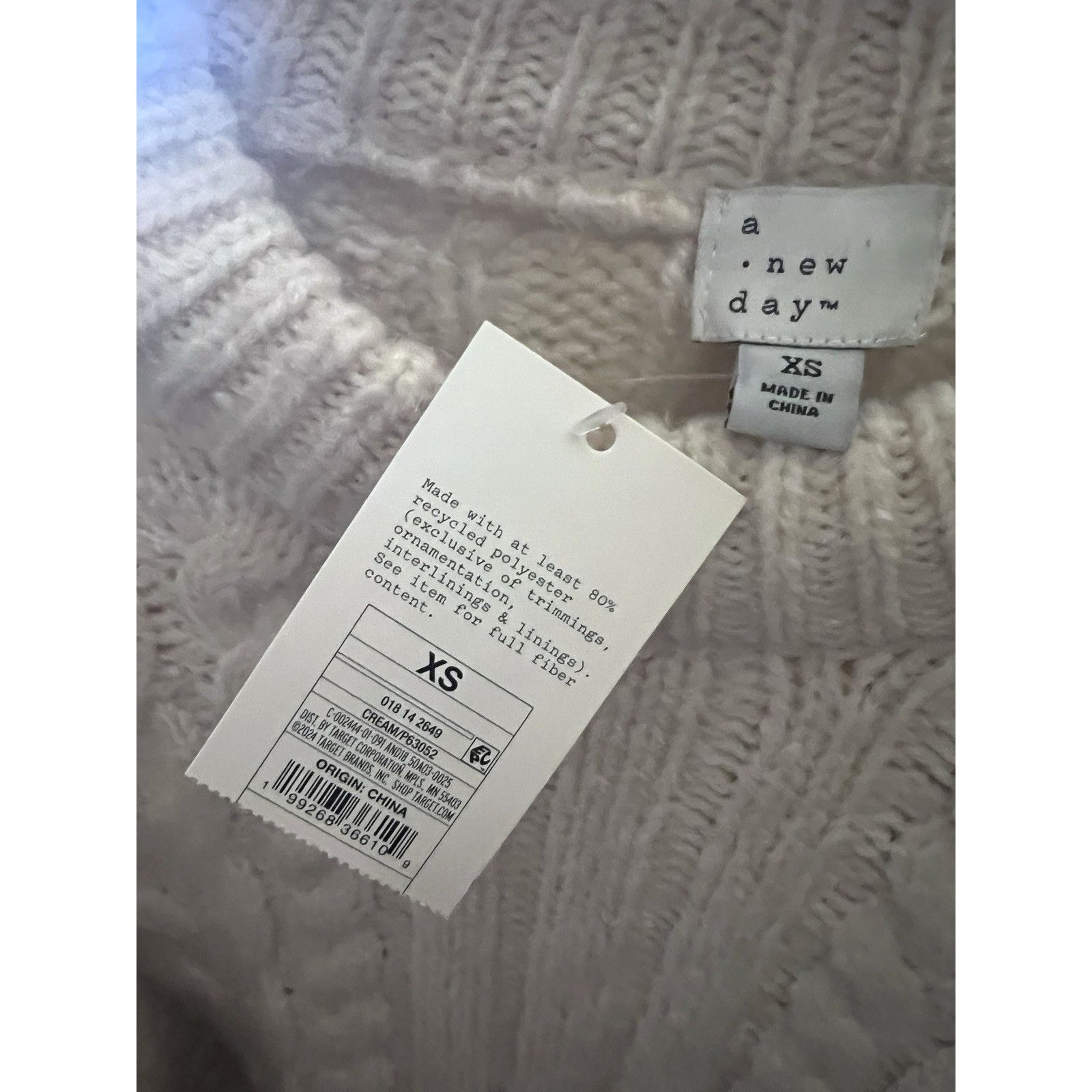 Other A New Day Cream Pullover Sweater Womens Medium Stretch New Size M / US 6-8 / IT 42-44 - 7 Thumbnail