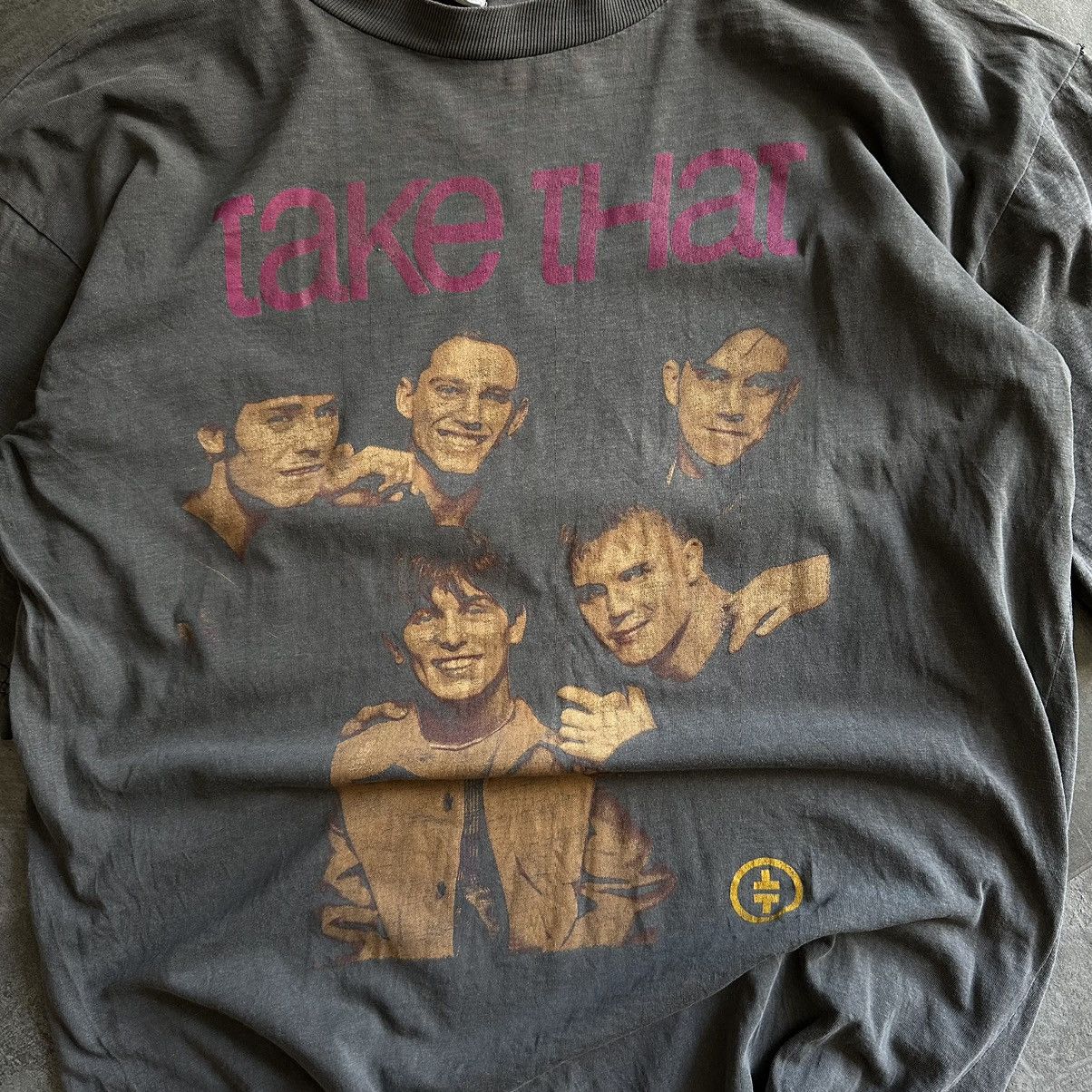 Band Tees × Vintage Vintage Take That T-shirts Big Logo 90s Rock Band Y2K USA Size US XL / EU 56 / 4 - 8 Thumbnail
