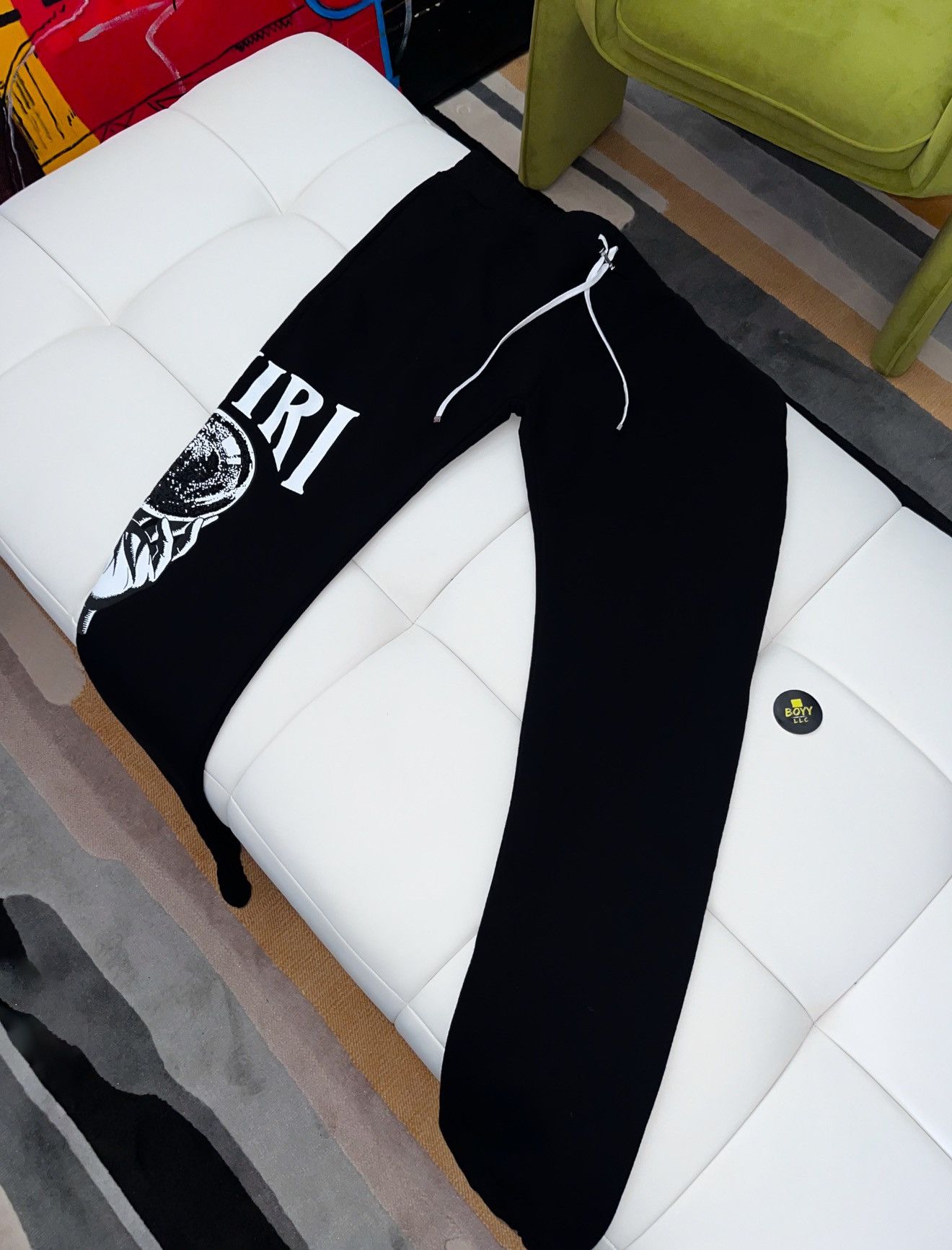 Amiri AMIRI CRYSTAL BALL LOGO sweatpants Size US 38 / EU 54 - 1 Thumbnail
