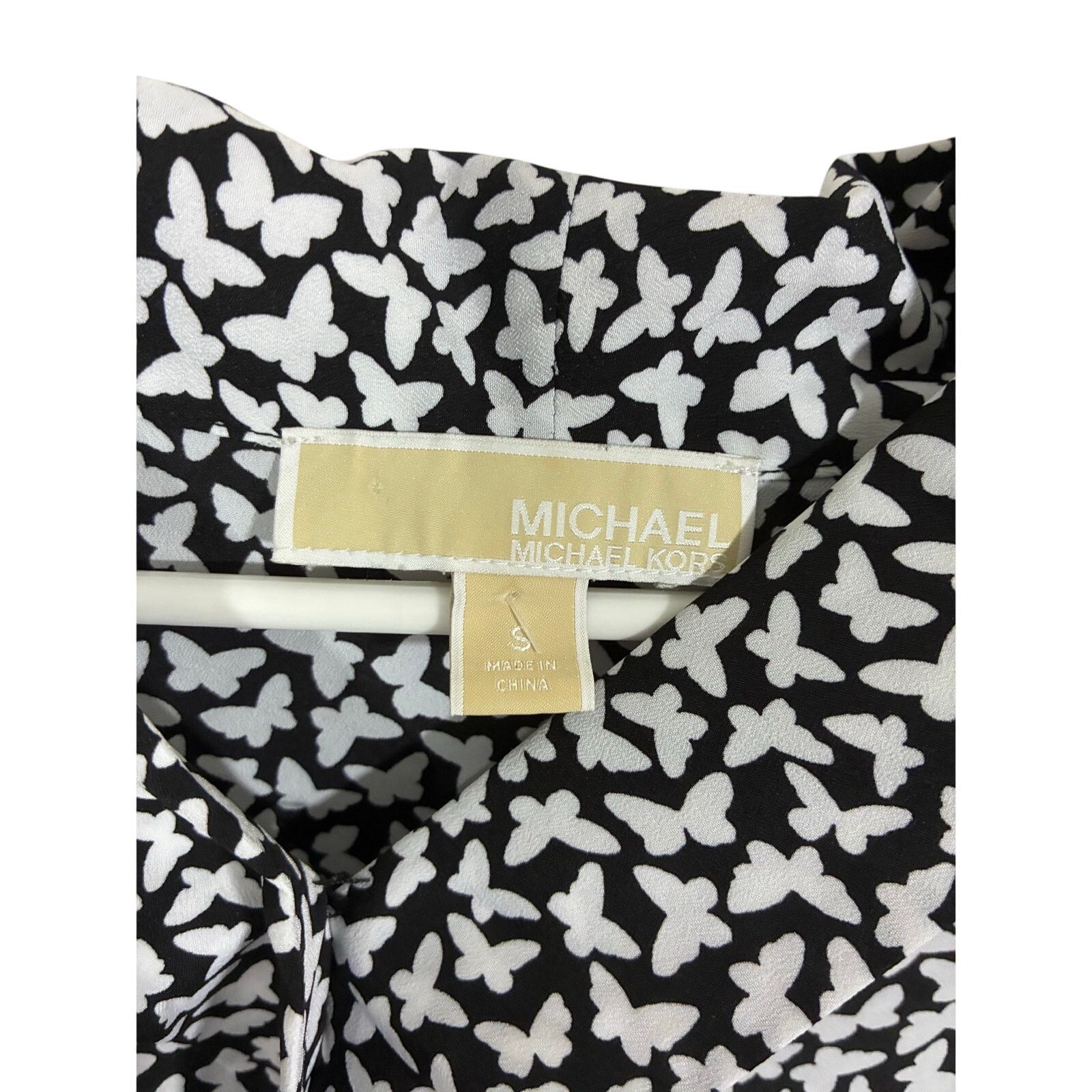 Michael Kors Michael Kors Blouse Butterfly Novelty Print Casual S Size S / US 4 / IT 40 - 2 Thumbnail