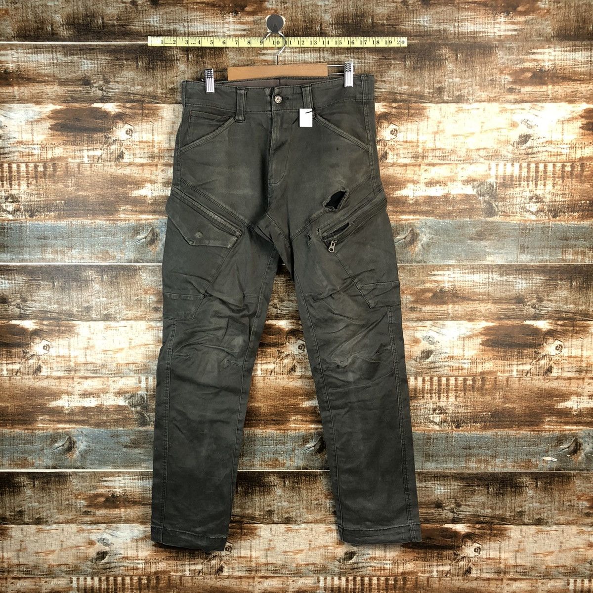 Japanese Brand Japanese Brand Grey Cargo Multipocket Pants #A2537 Size US 30 / EU 46 - 1 Thumbnail