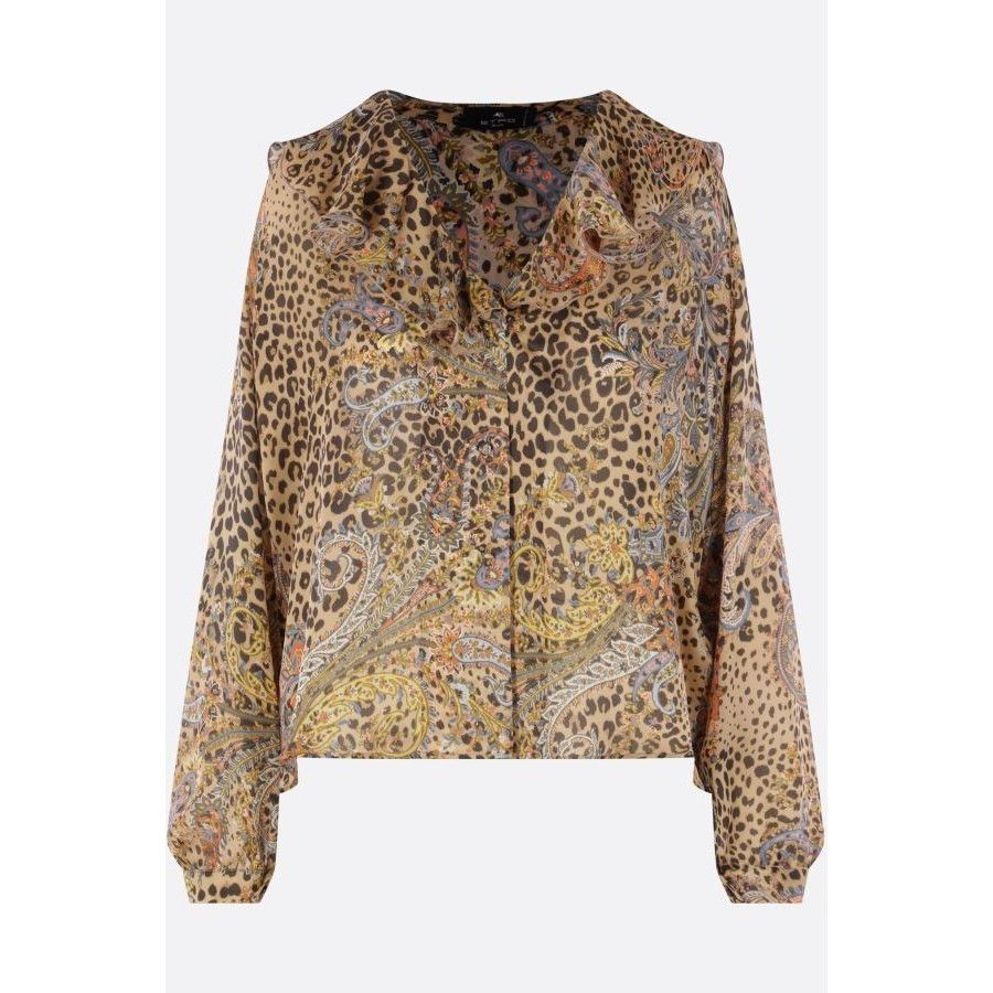 Etro ETRO Multicolor Printed Silk Blouse New & Authentic (Women's Size M / US 6-8 / IT 42-44 - 1 Thumbnail