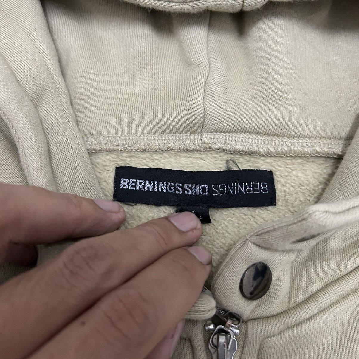 BERNINGS SHO Vintage Y2K Japanese BERNINGS SHO Cross Logo Full Zip Hoodie Size US L / EU 52-54 / 3 - 14 Thumbnail
