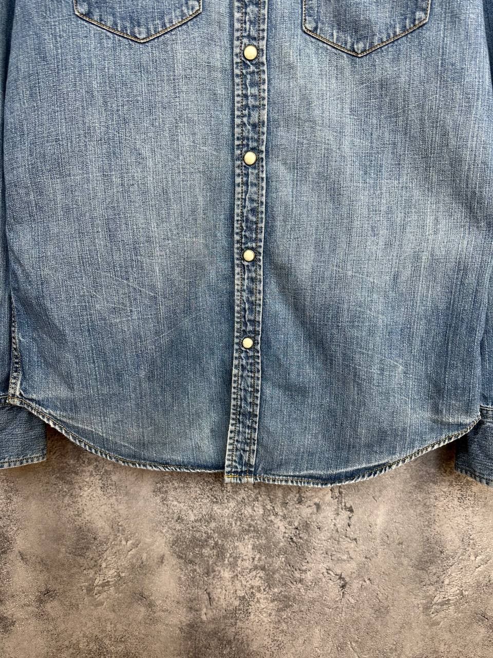 Levi's Vintage Clothing Levi's Authentic Western Wear Pearl Snap Denim Shirt VTG 90s Size US S / EU 44-46 / 1 - 7 Thumbnail