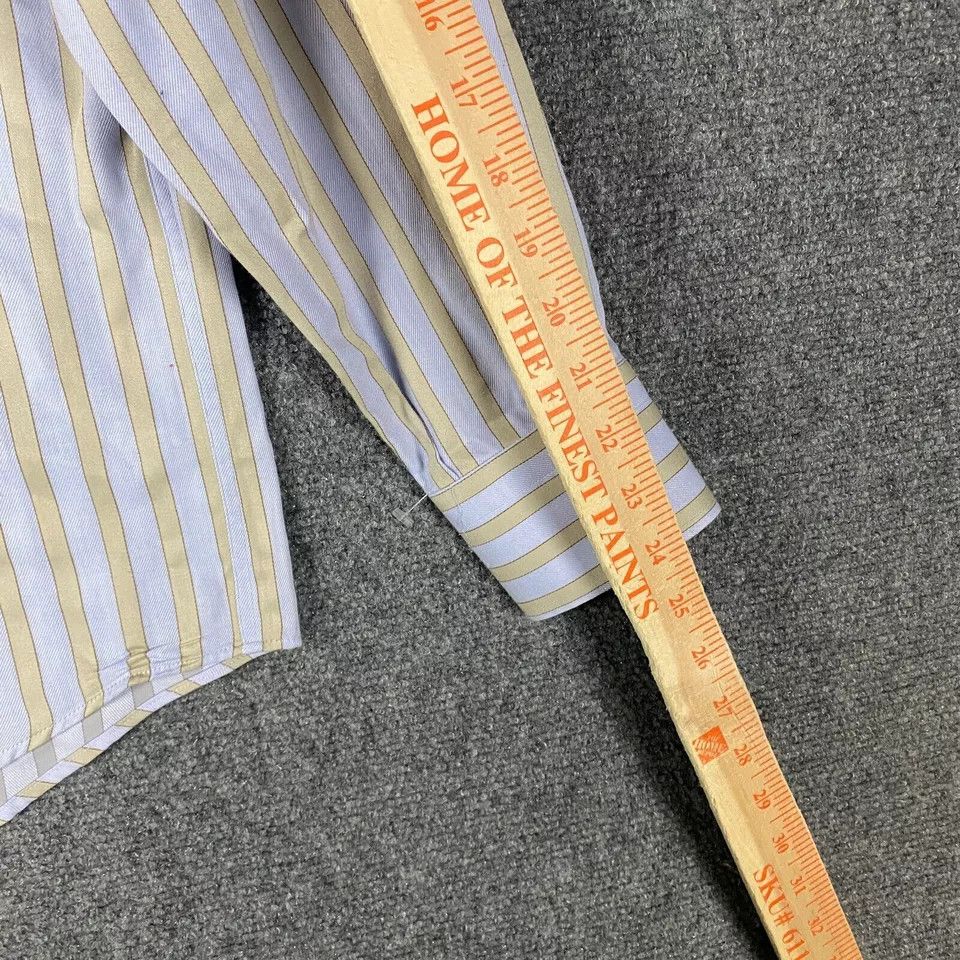 Other Alessandro Dress Shirt Men's 39 15.5 Long Sleeve Striped Size US M / EU 48-50 / 2 - 6 Thumbnail