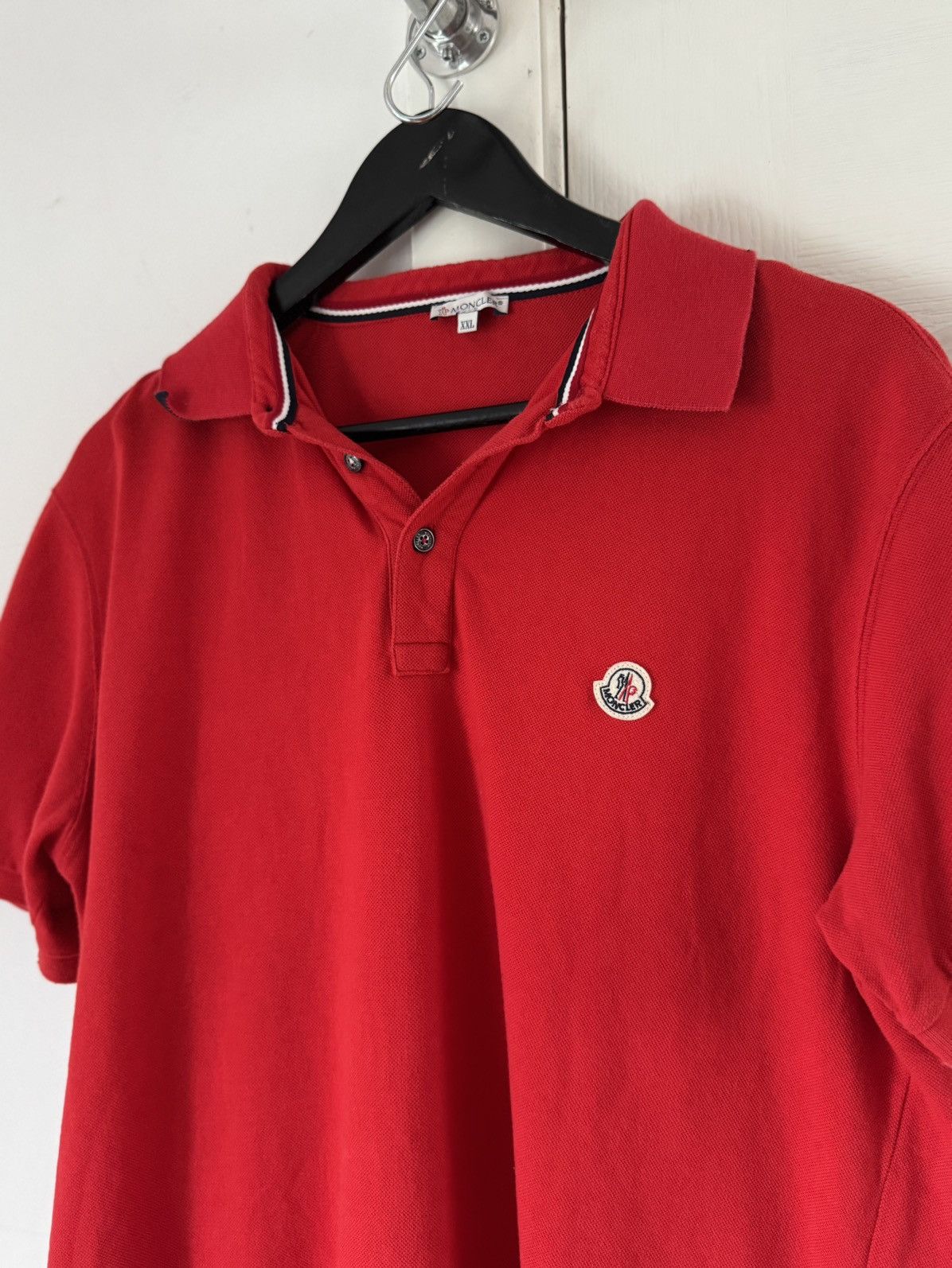 Vintage Moncler Base Polo Shirt Size US L / EU 52-54 / 3 - 2 Thumbnail