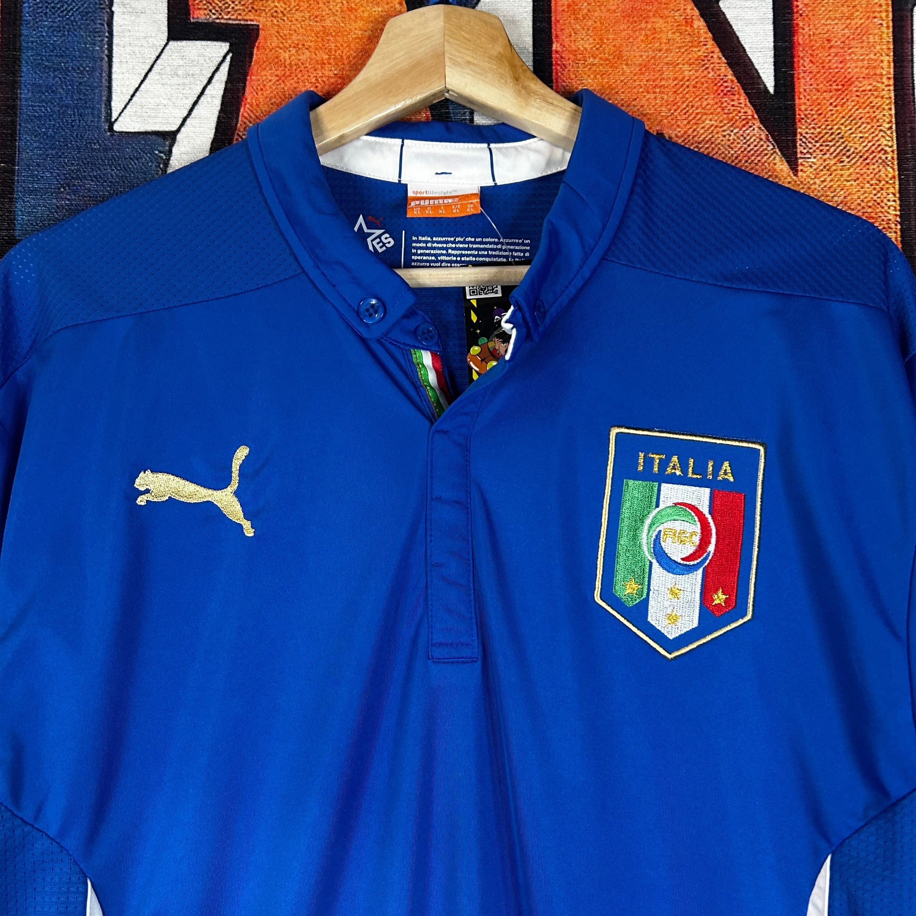 Puma Puma Italy Team 2014 Home Shirt Soccer Jersey Size US XL / EU 56 / 4 - 4 Thumbnail