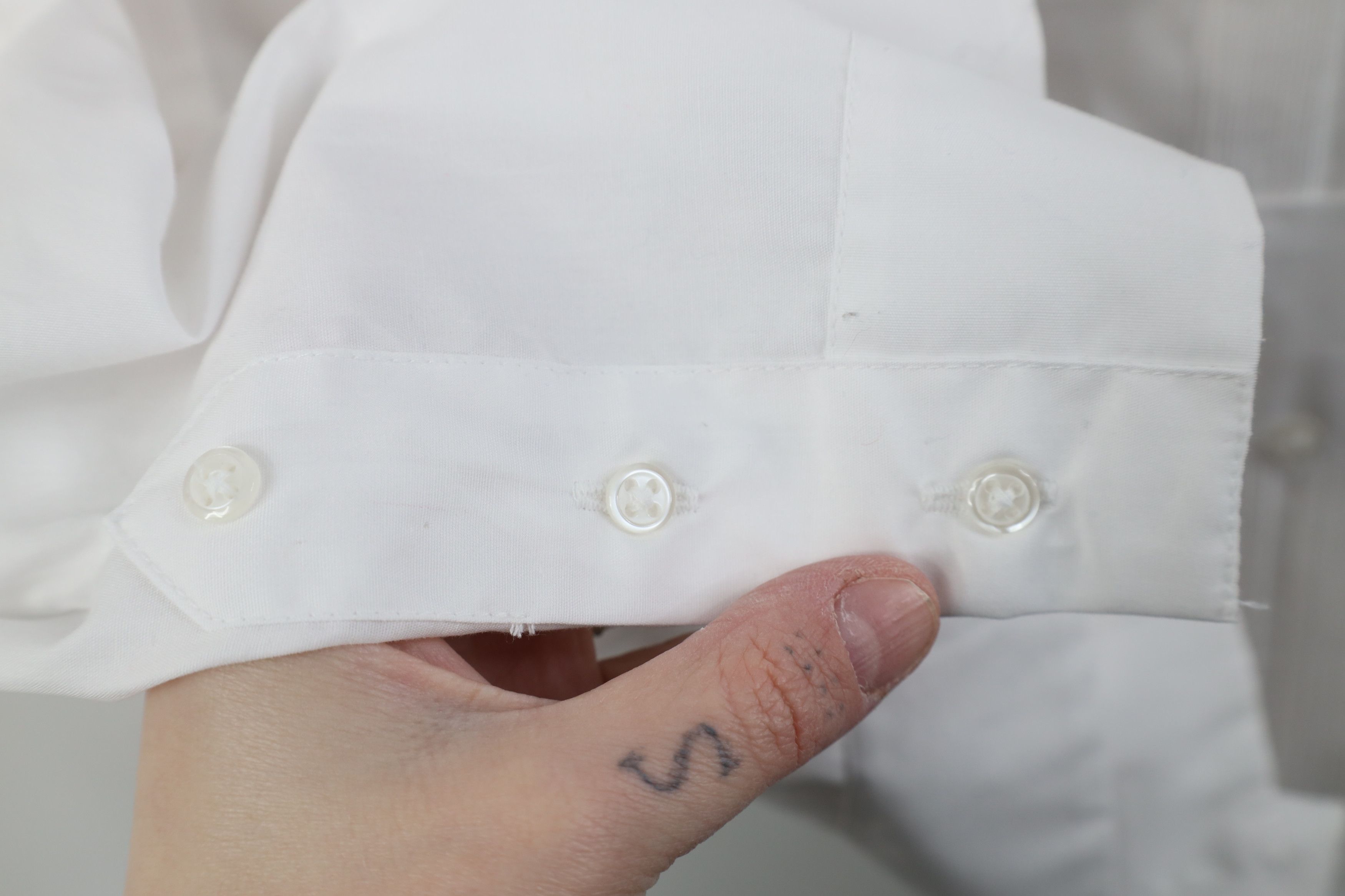 Vintage Deadstock Vintage 90s Rockabilly Wedding Button Shirt White Size US XL / EU 56 / 4 - 8 Thumbnail