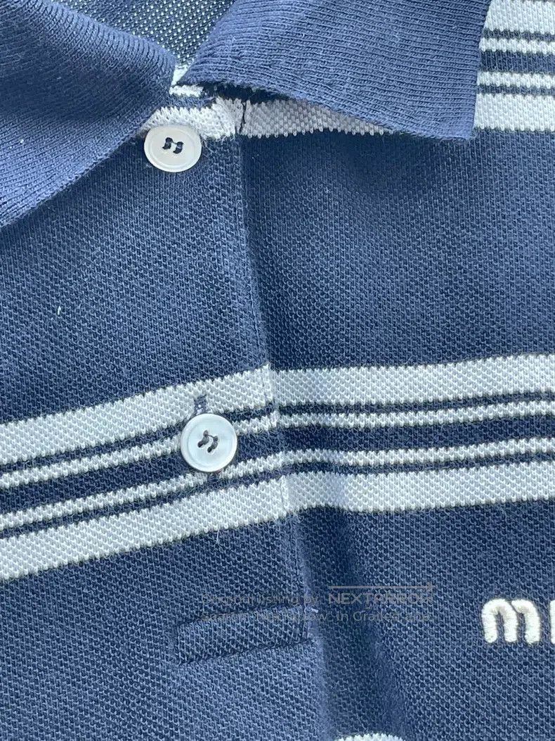 Miu Miu Miu Miu Size XS dark logo printed half-length pleated skirt Size XS / US 0-2 / IT 36-38 - 4 Thumbnail
