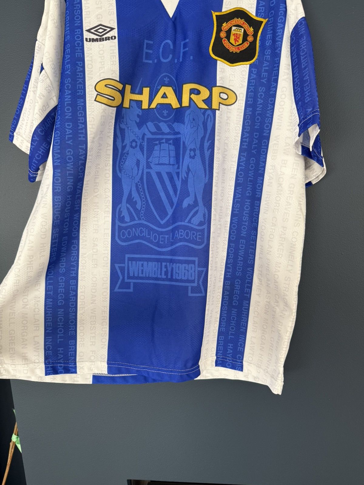 Umbro Manchester United 1994-96 Umbro Retro Soccer Away Jersey Size US XL / EU 56 / 4 - 4 Thumbnail