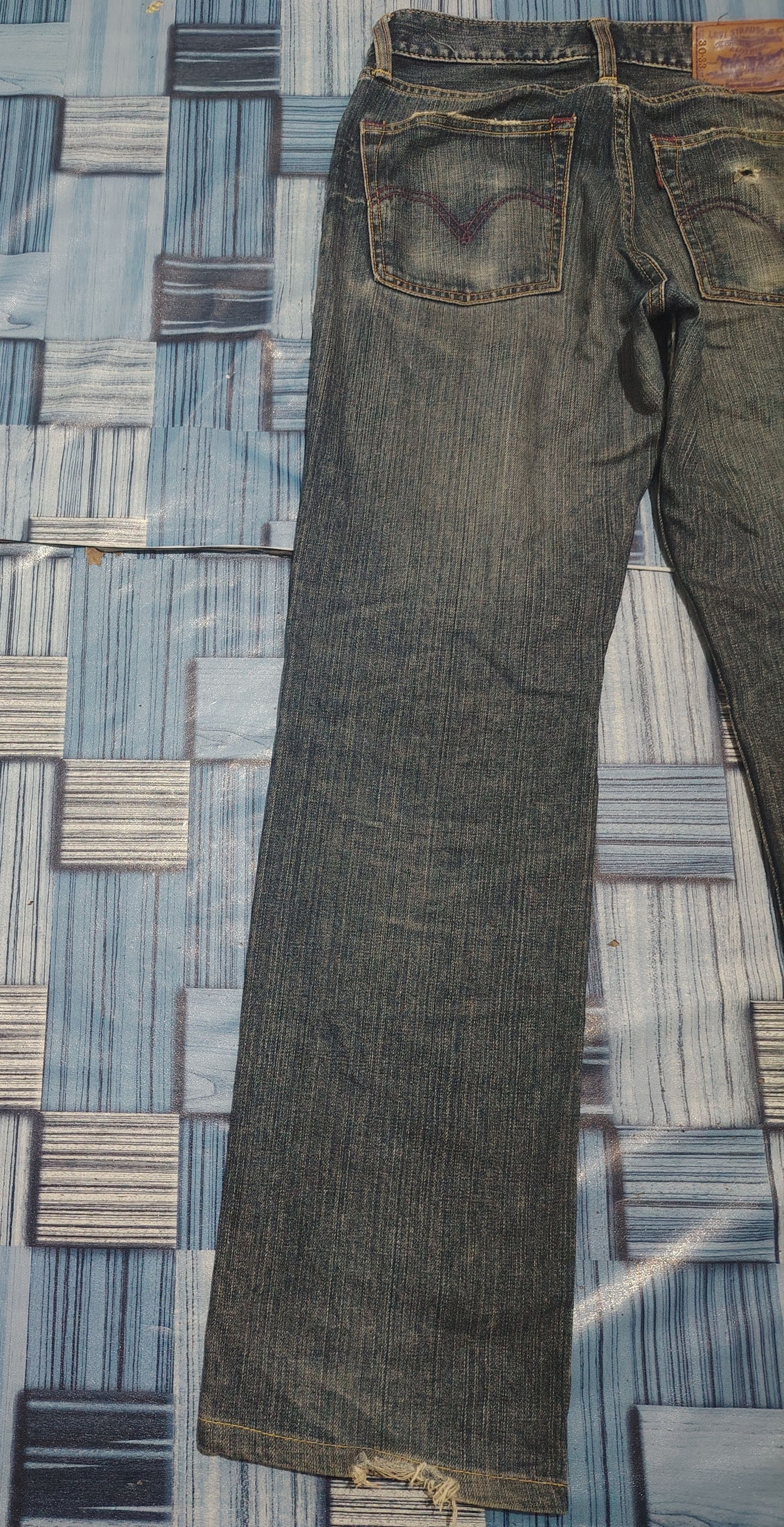 Levi's Vtg Levis 502 purple stitch Button V11 Size US 30 / EU 46 - 15 Thumbnail