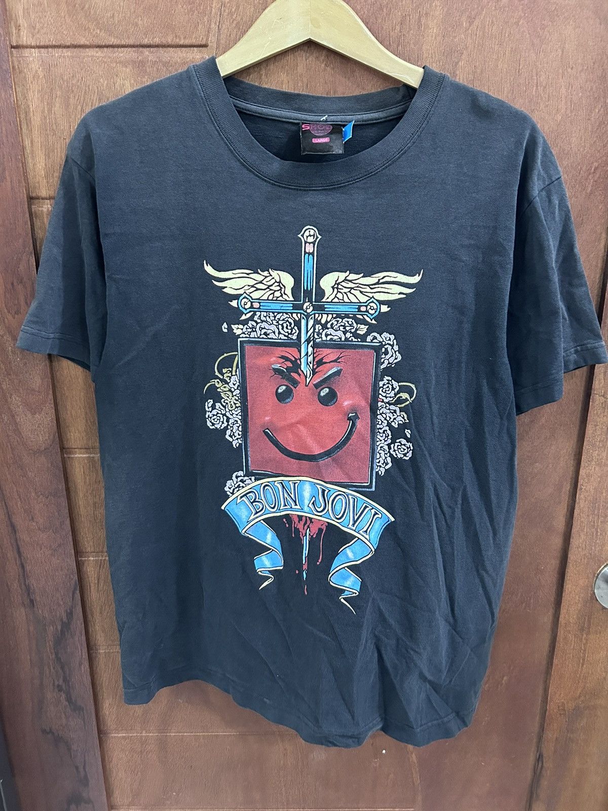 Band Tees Vintage Bon Jovi 2006 Tour tee Size US L / EU 52-54 / 3 - 1 Thumbnail