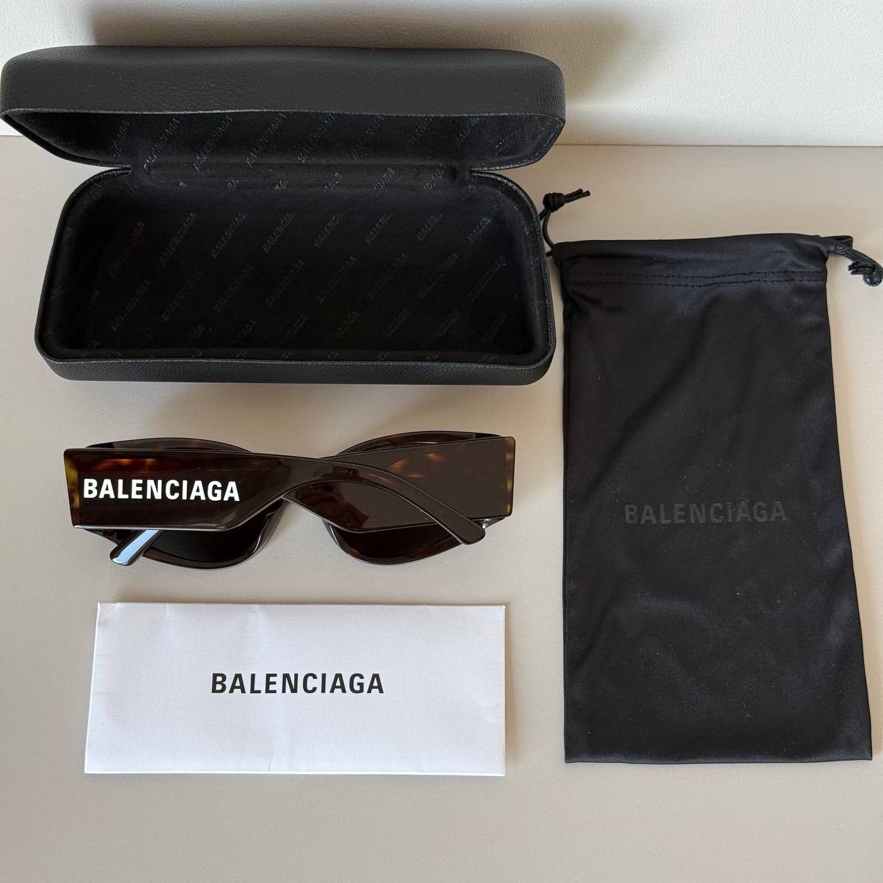 Balenciaga Balenciaga BB0258S Women’s Sunglasses Tortoiseshell Green Size ONE SIZE - 5 Thumbnail