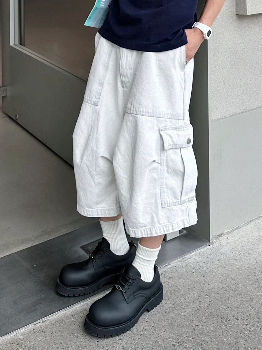Japanese Brand × Jean × Vintage High Street Denim Short Big Pocket Size US 32 / EU 48 - 2 Thumbnail