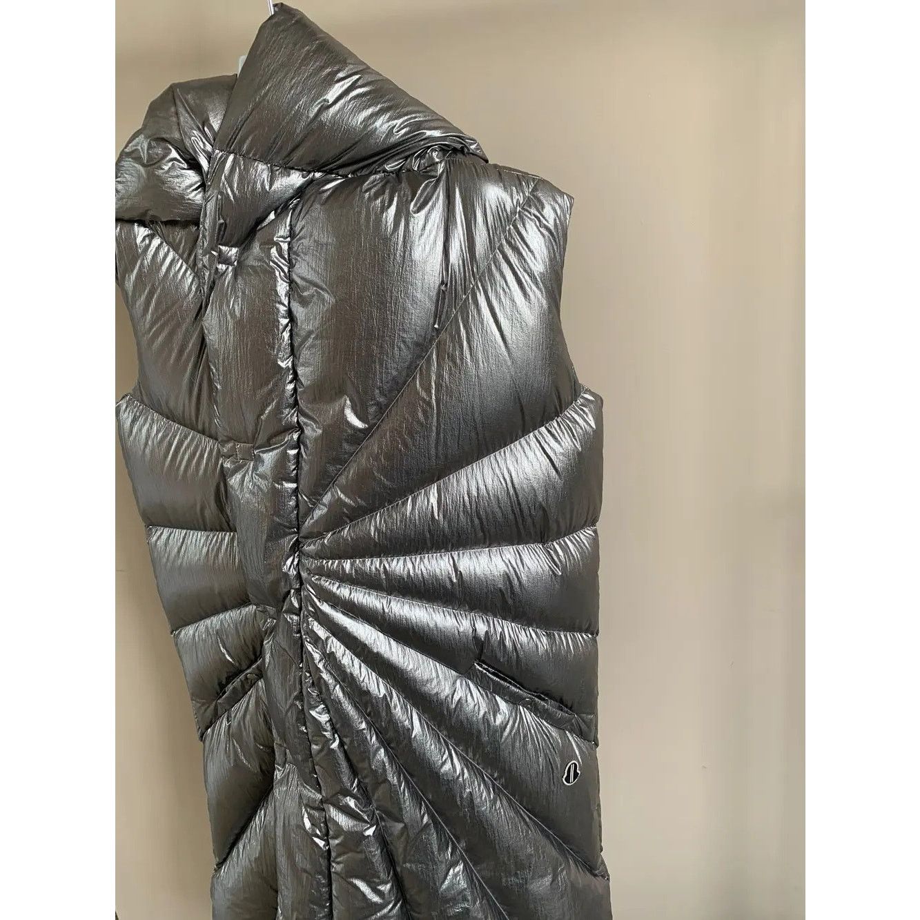 Moncler × Rick Owens o1rshd1 FW20 Porterville Goose Down Parka in Silver Size US XS / EU 42 / 0 - 5 Thumbnail