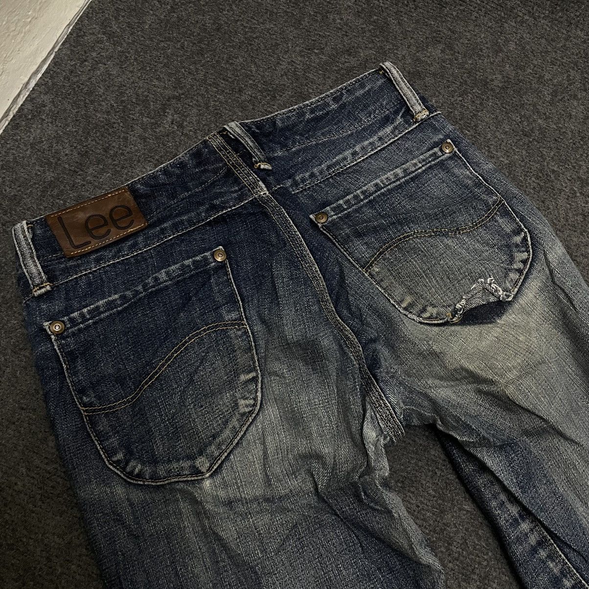 Lee × Vintage Vintage Union Made by Lee Crazy Fades Flare Jeans Size US 29 - 7 Thumbnail