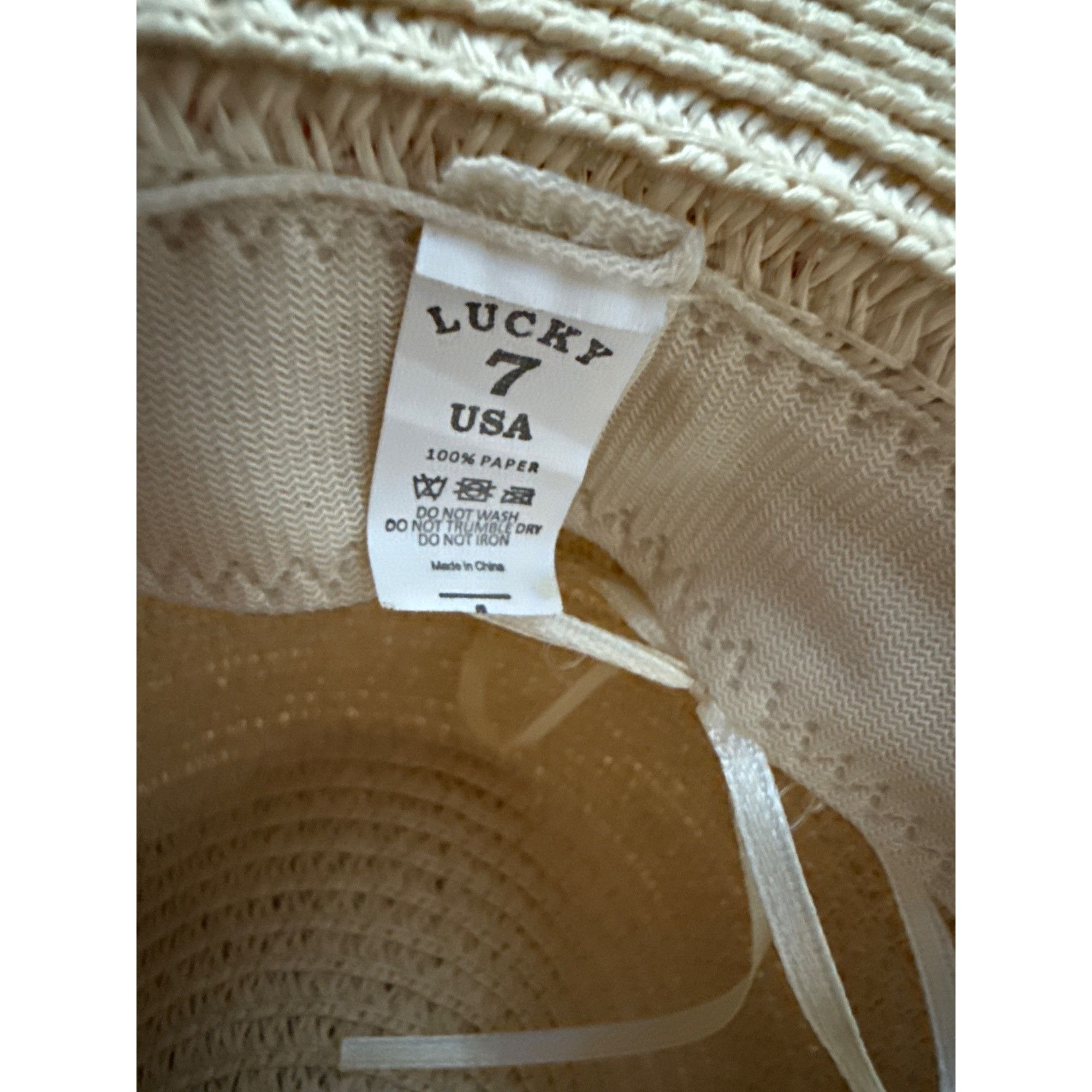 Other Lucky 7 Womens Straw Sun Hat With Tropical Band Made Of 100% Size ONE SIZE - 4 Thumbnail