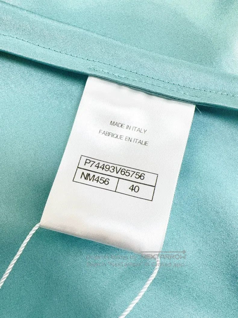 Chanel Chanel 23P high-end handicraft workshop lake blue silk sle Size S / US 4 / IT 40 - 6 Thumbnail