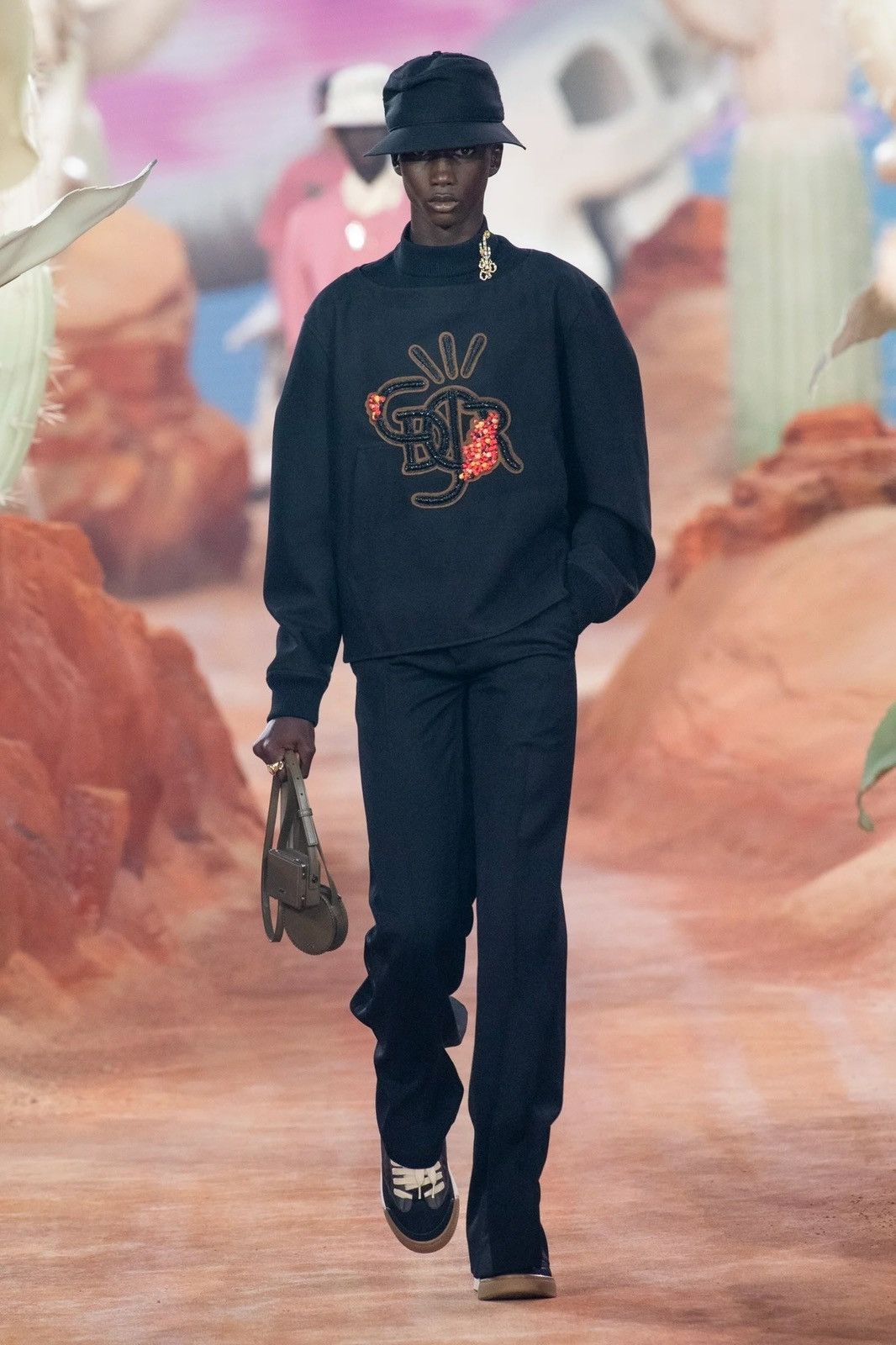 Dior × Travis Scott DIOR × CACTUS JACK 2022SS Virgin Wool Flared Trousers Size US 44 / EU 60 - 4 Thumbnail